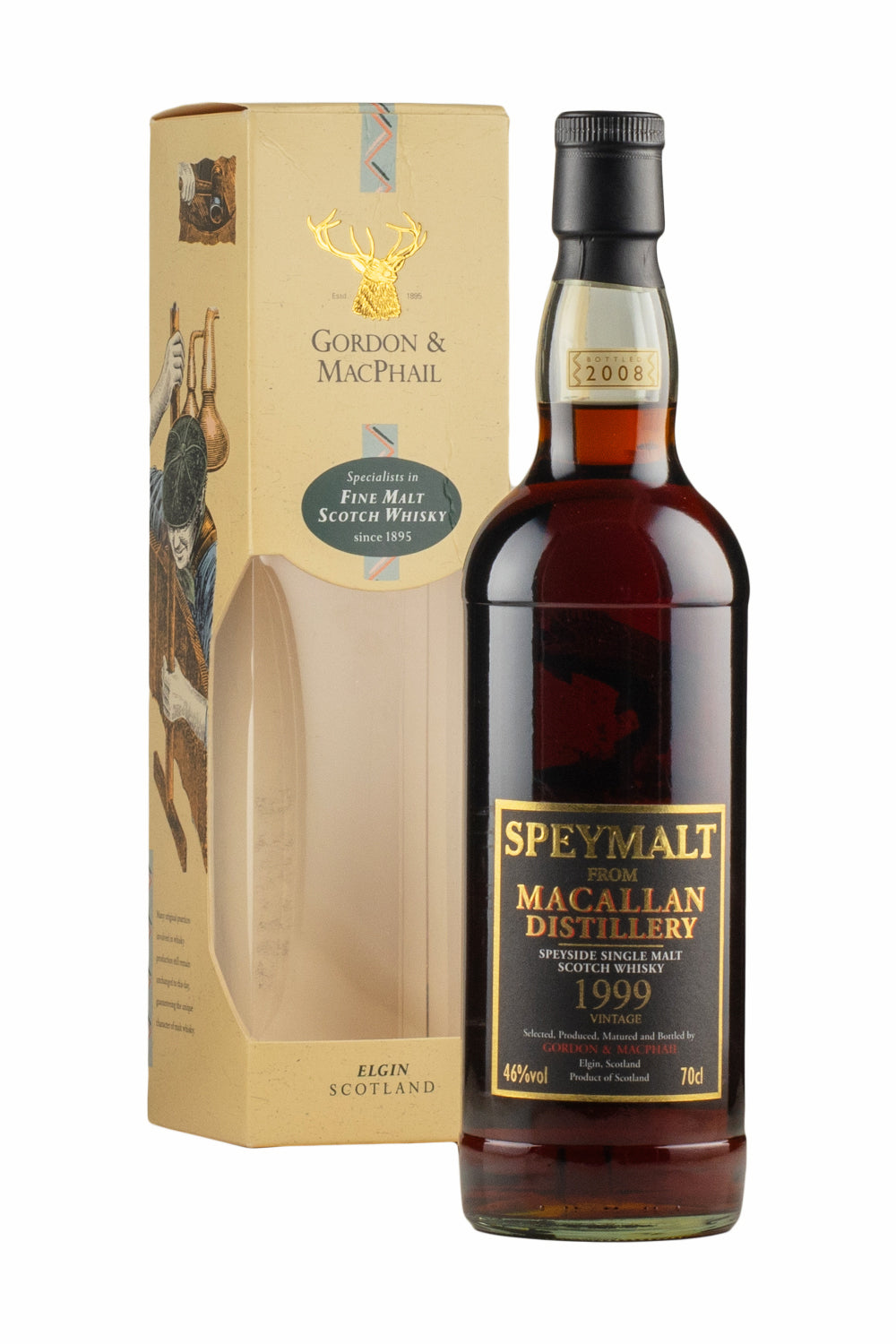 Macallan Speymalt Gordon & MacPhail Cask 12391 (Bottled 2008) 1999