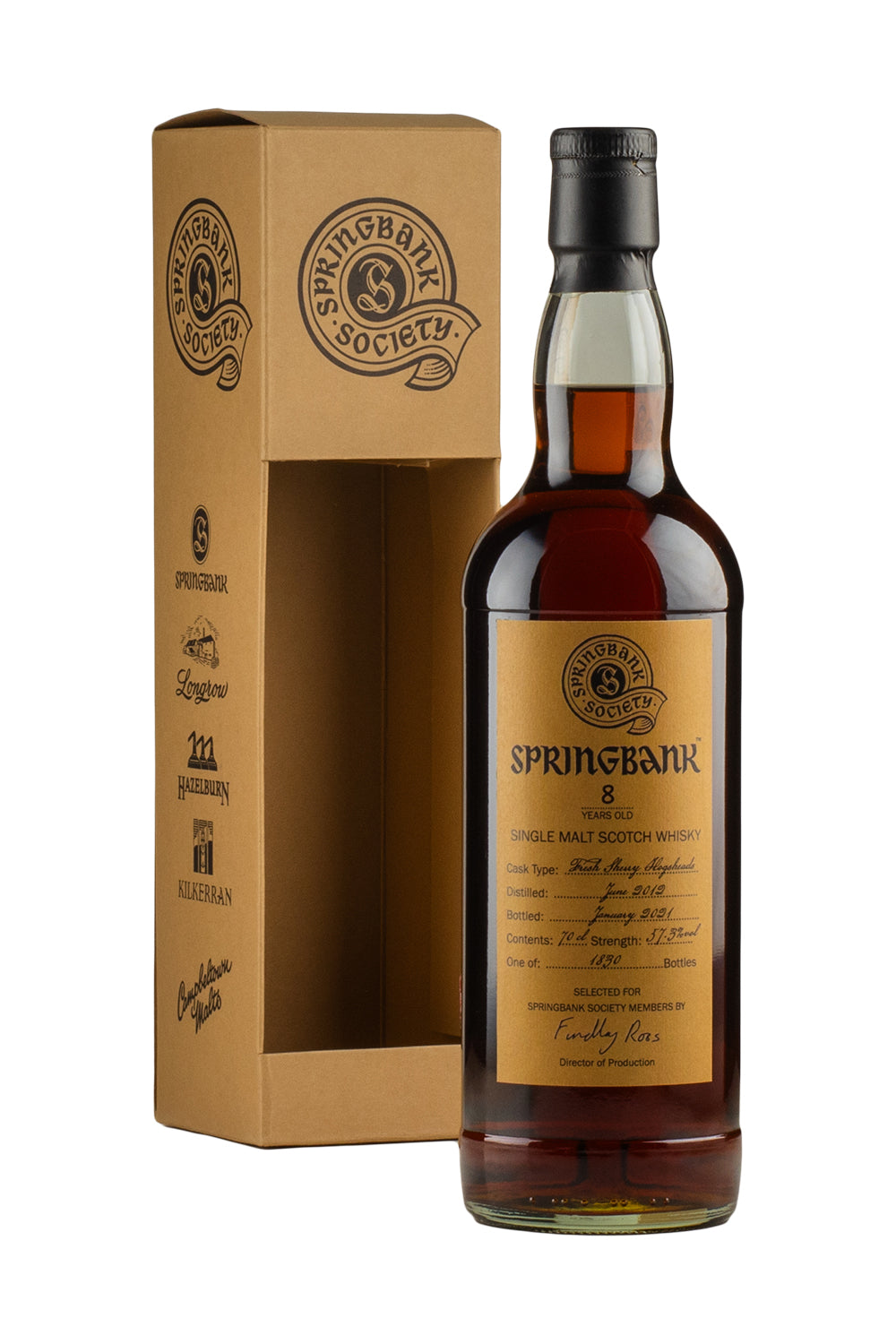 Springbank 8 Year Old Society Bottling 2012