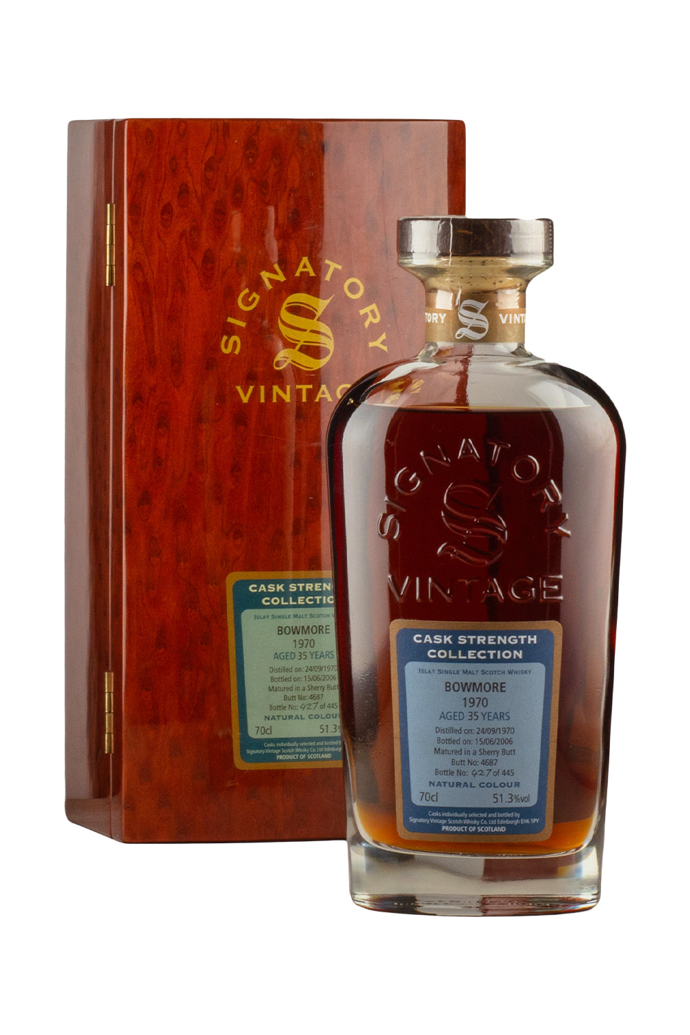 Bowmore 35 Year Old Cask Strength Signatory Vintage 1970