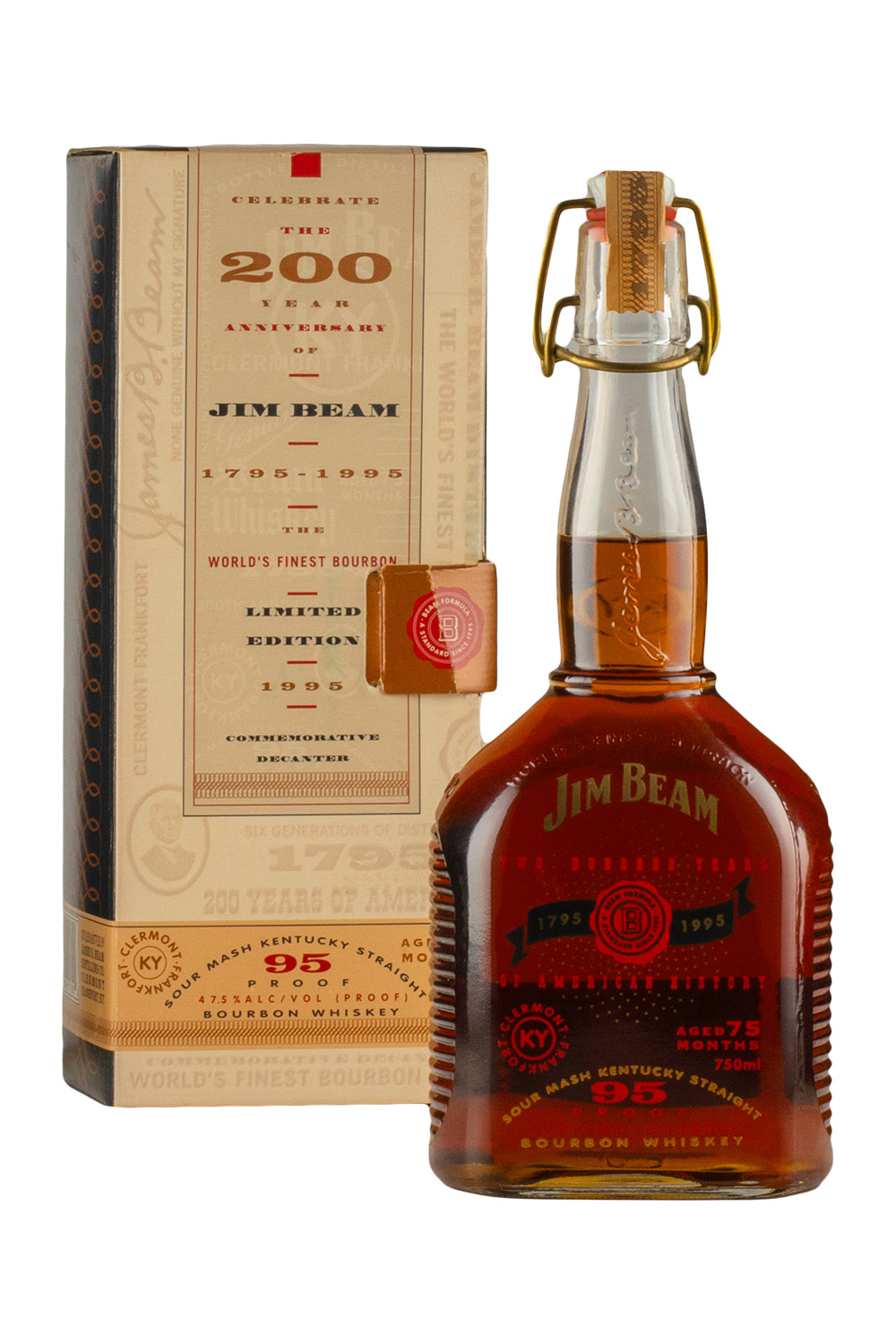 Jim Beam 200th Anniversary Commemorative Decanter (1995 Release)