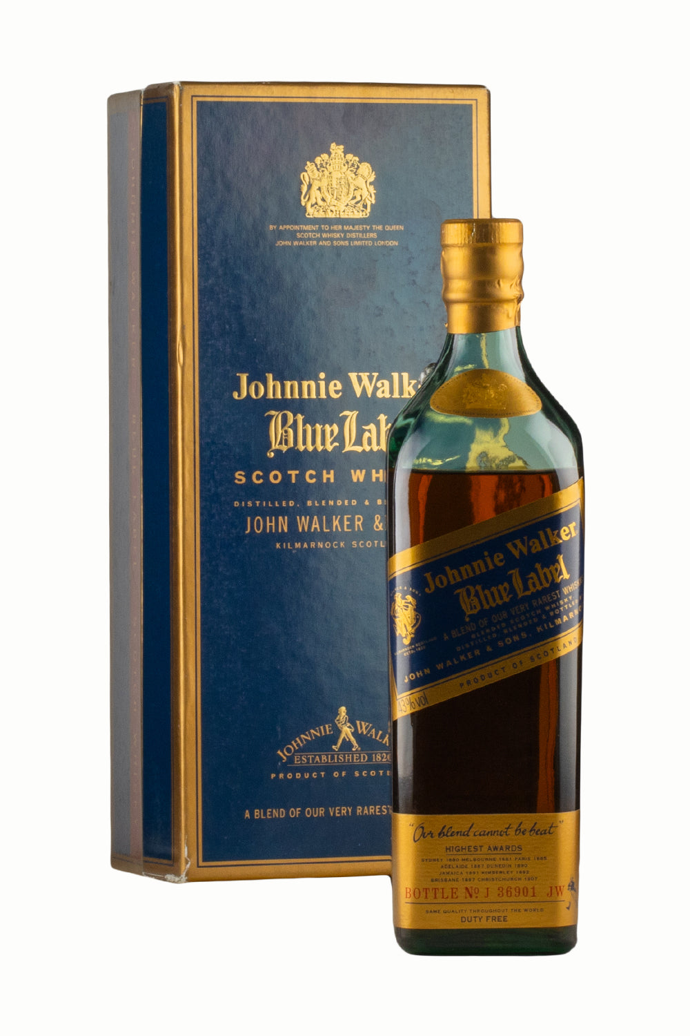 Johnnie Walker Blue Label c.1990s (Damaged capsule, unsuitable for shipping)