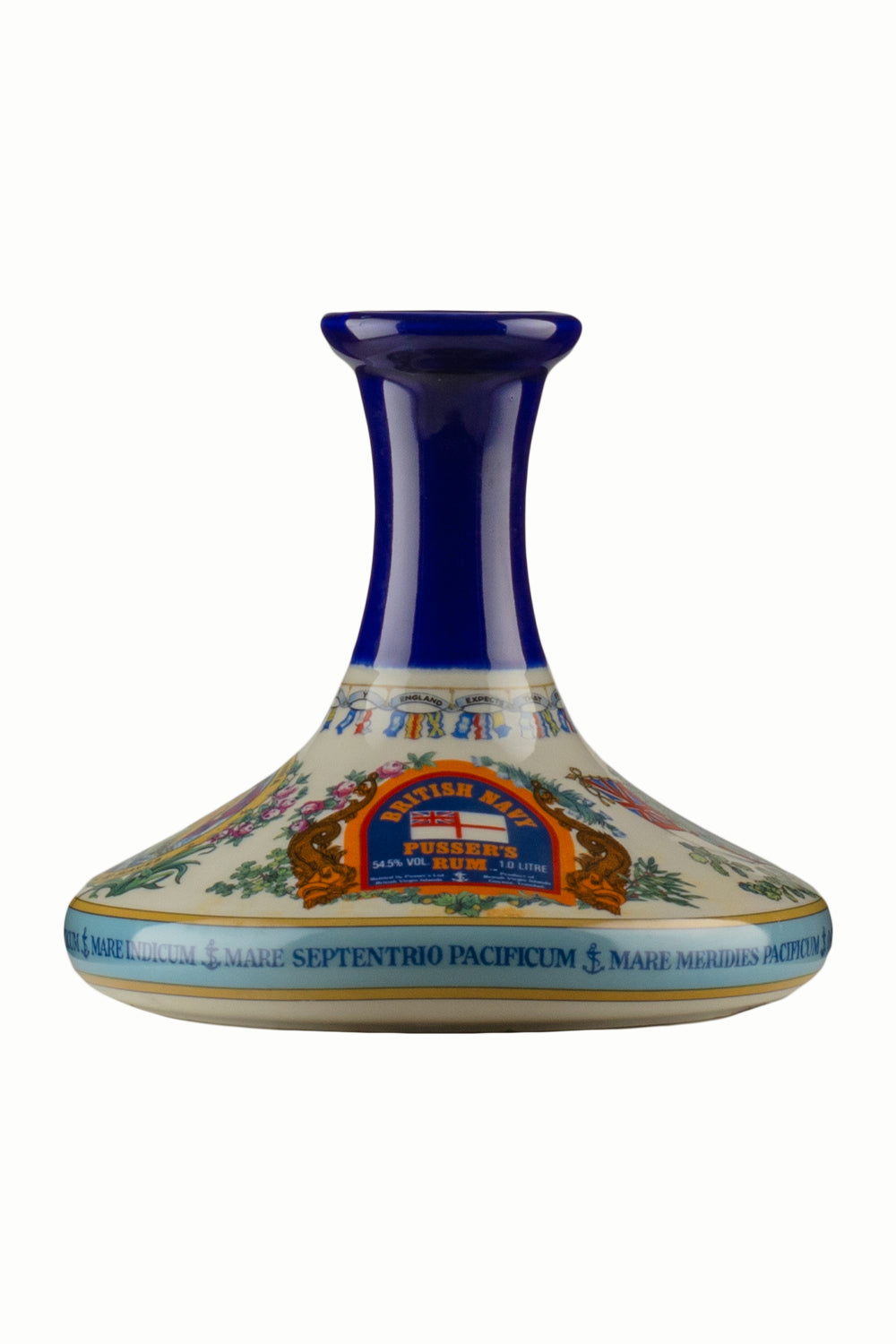 Pussers British Navy Rum The Nelson Ships Ceramic Decanter