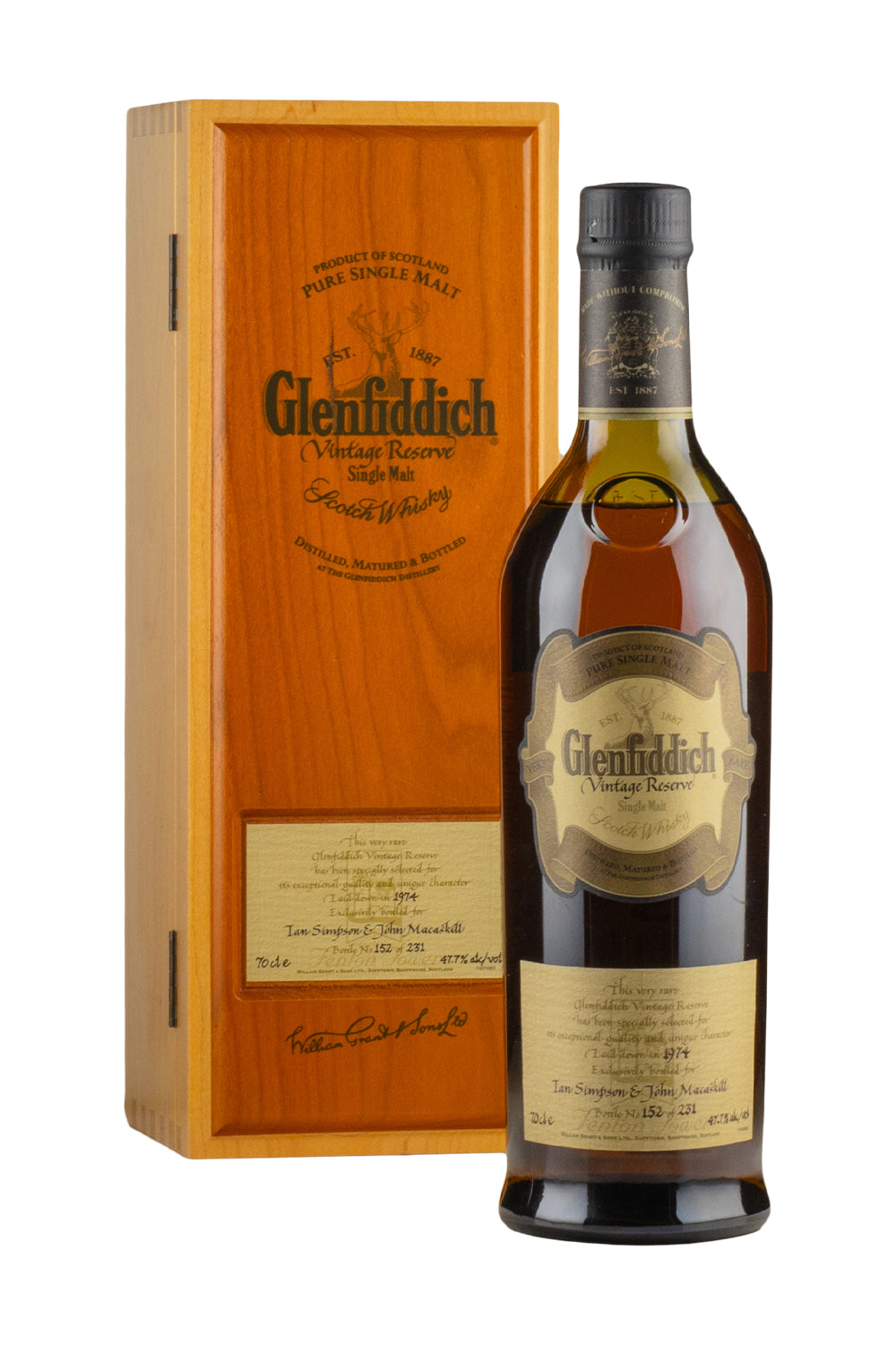 Glenfiddich 27 Year Old Vintage Reserve Cask 38231 1974