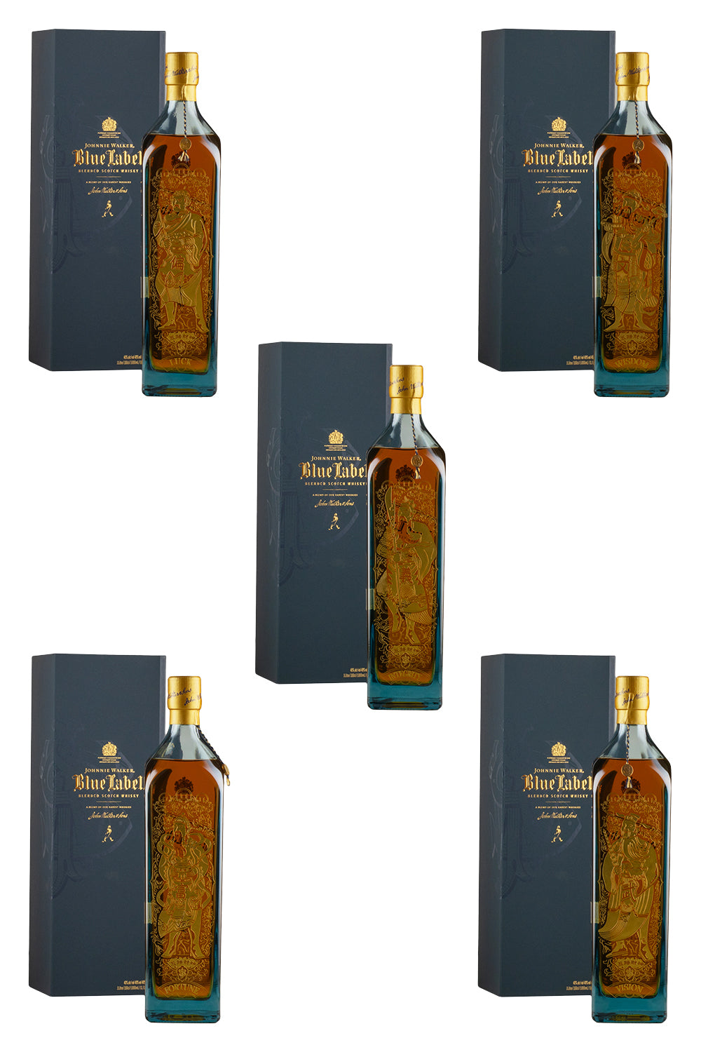 Johnnie Walker Blue Label 5 Gods of Wealth Collection