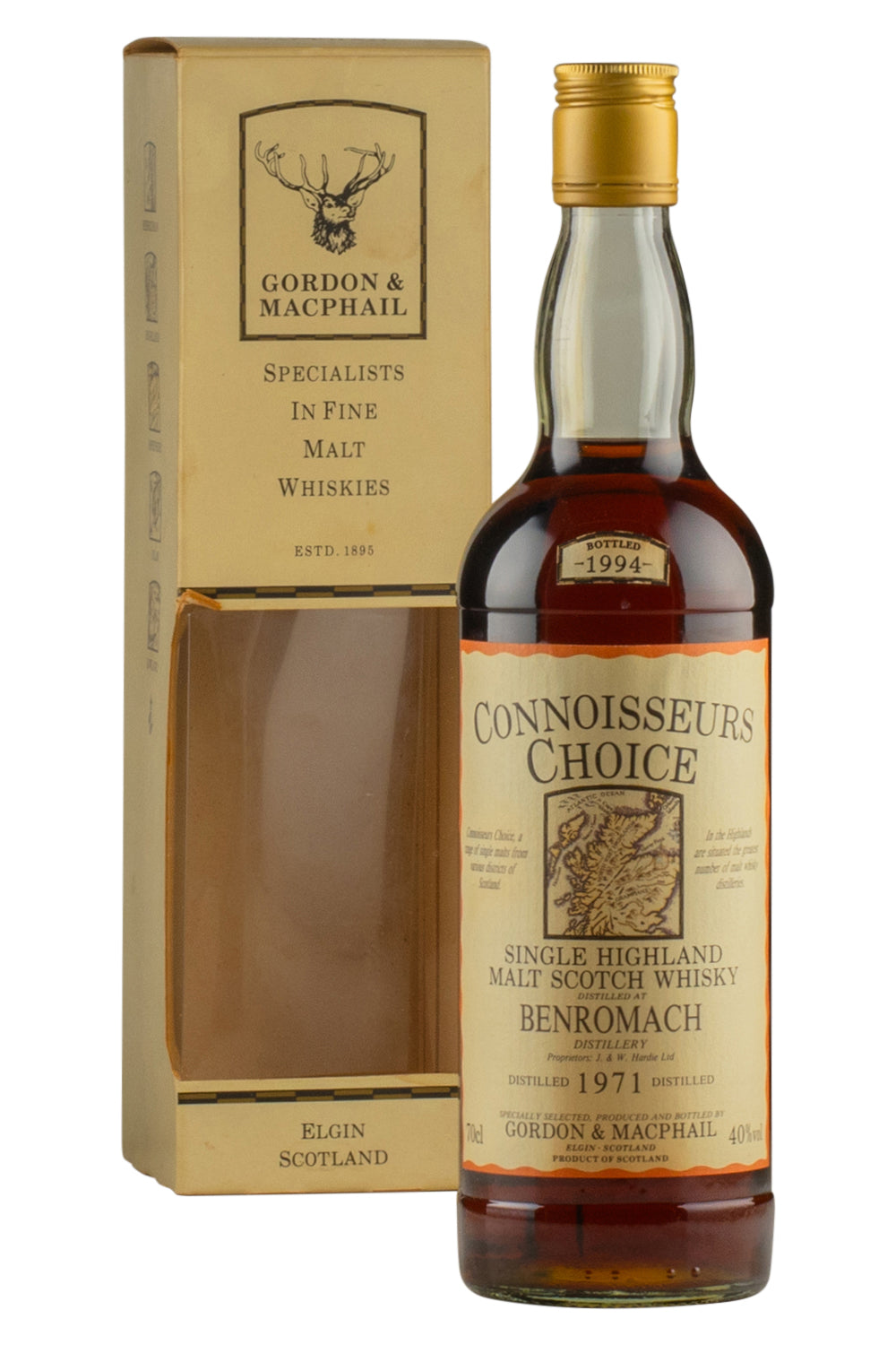 Benromach 23 Year Old Connoisseurs Choice Gordon & Macphail (Bottled 1994) 1971