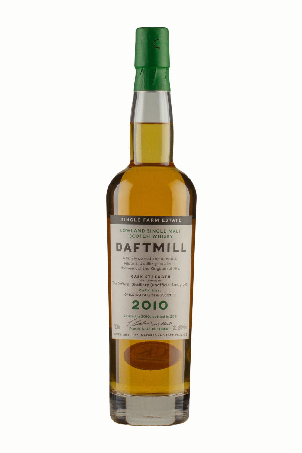 Daftmill Cask Strength for `Unofficial Fans Group` (2021 Release) 2010