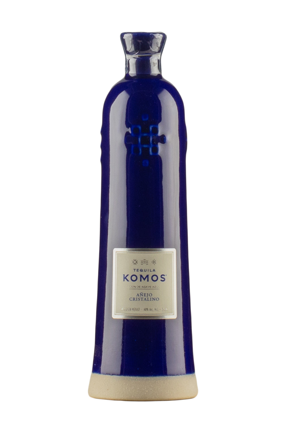 Komos Anejo Cristalino Tequila Half