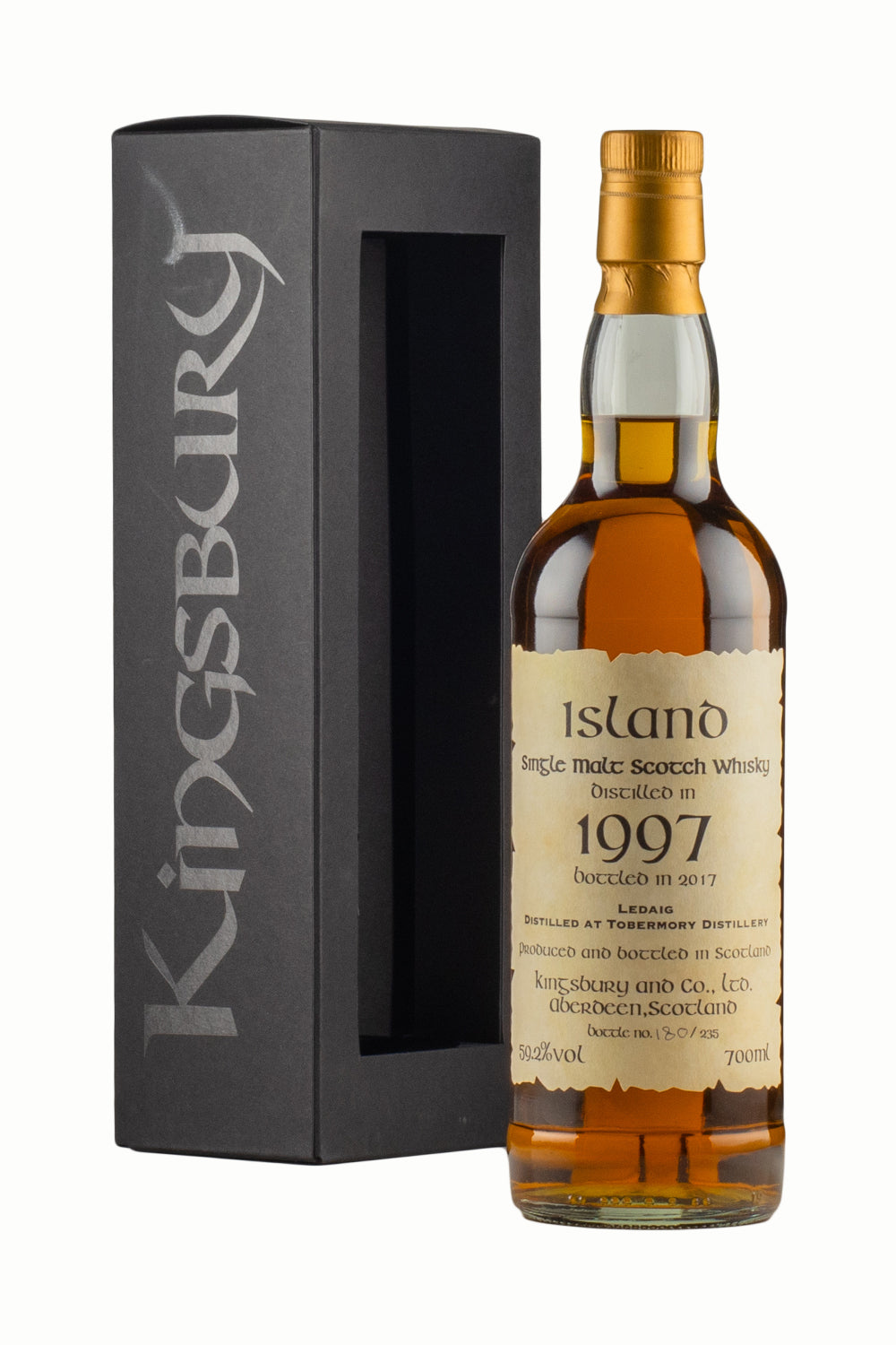Ledaig 19 Year Old Kingsbury Celtic Label 1997