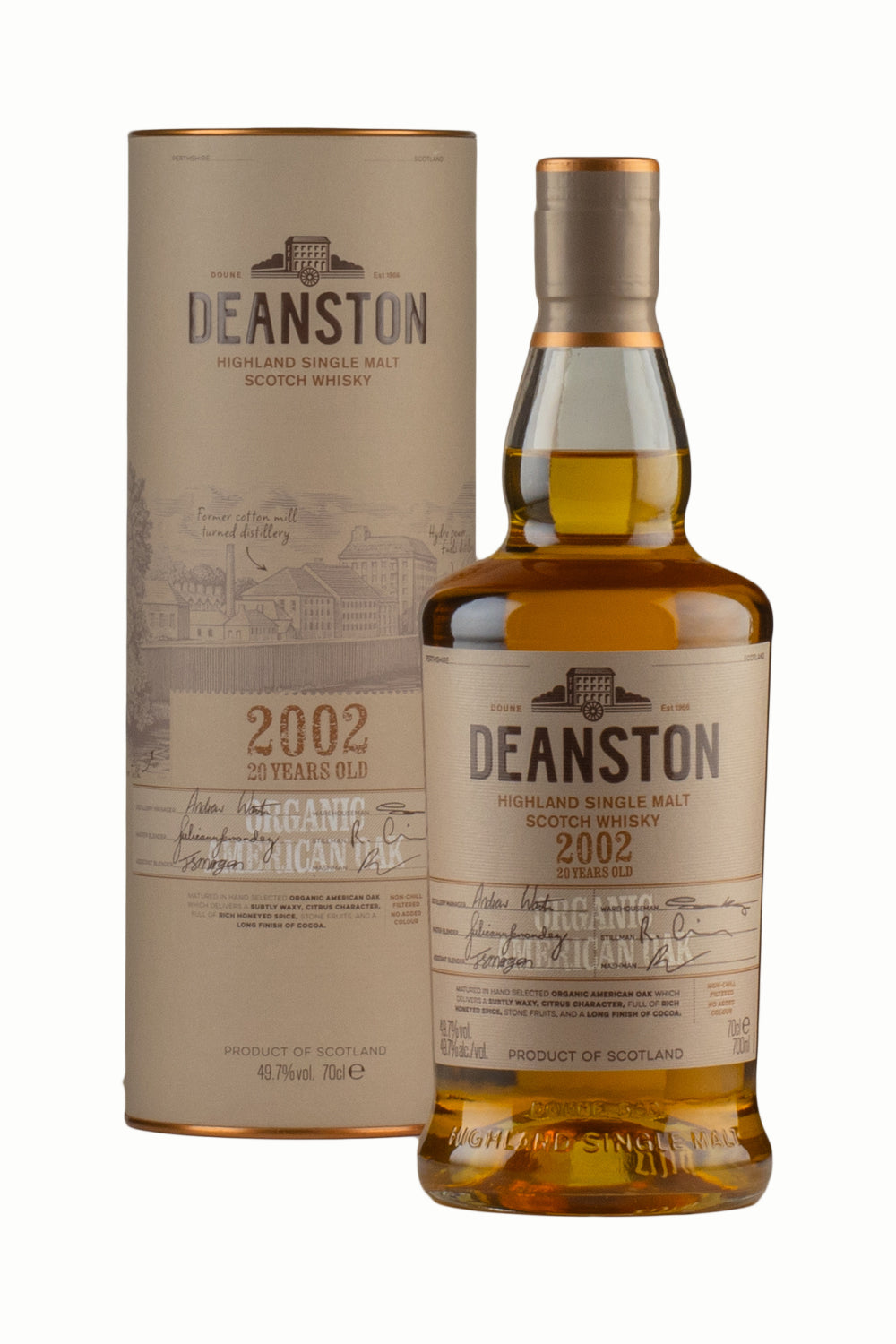 Deanston Organic 20 Year Old 2002