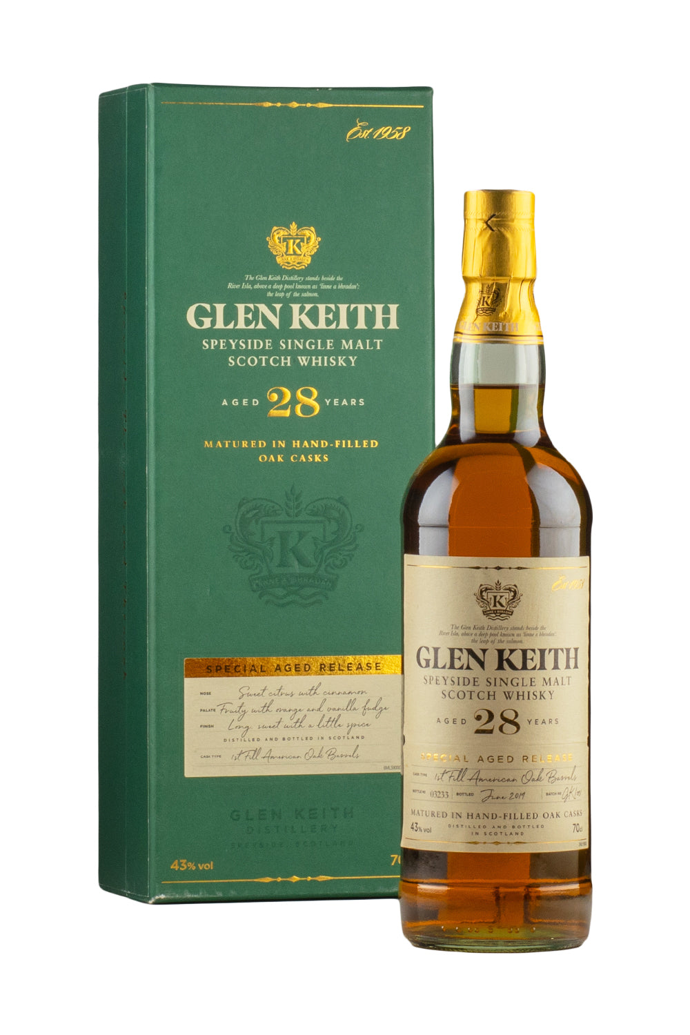 Glen Keith 28 Year Old Secret Speyside