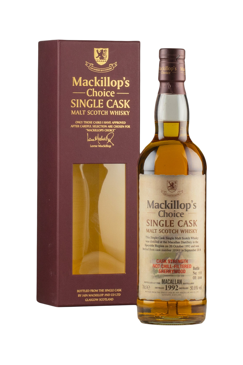 Macallan 21 Year Old Mackillop`s Choice Single Cask 1992