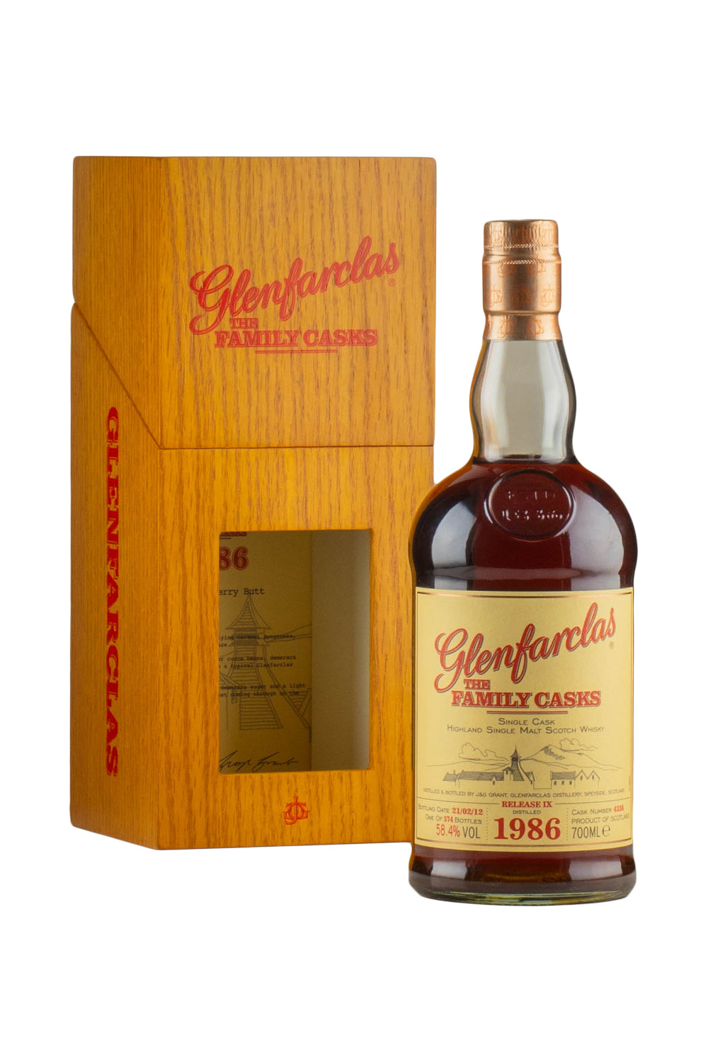 Glenfarclas 32 Year Old Family Cask 4336 1986