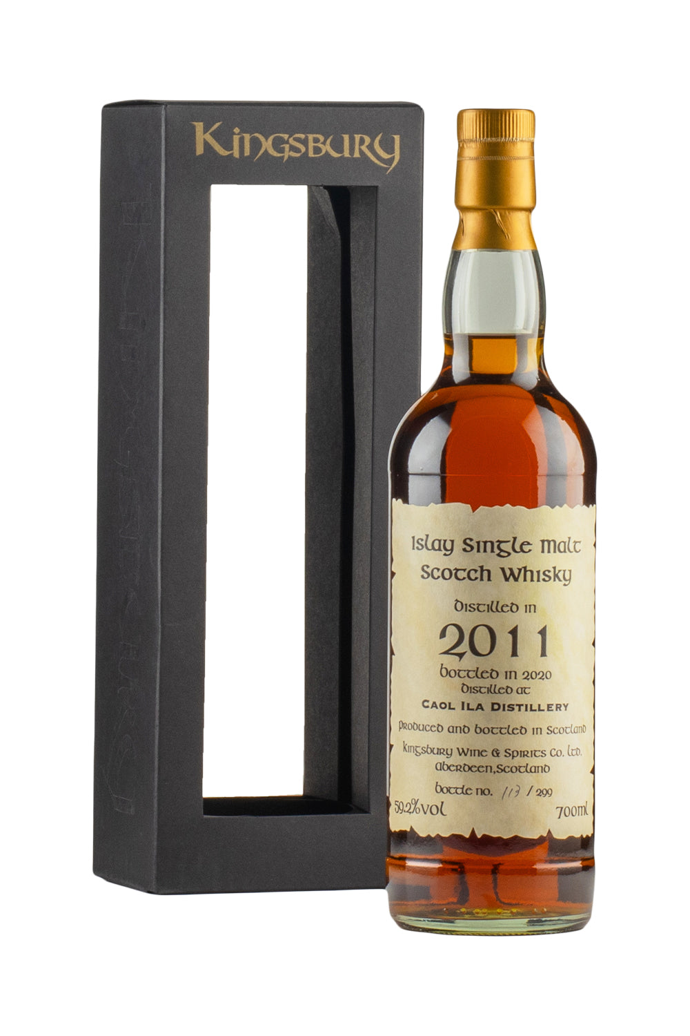 Caol Ila 9 Year Old Kingsbury Celtic Label 2011