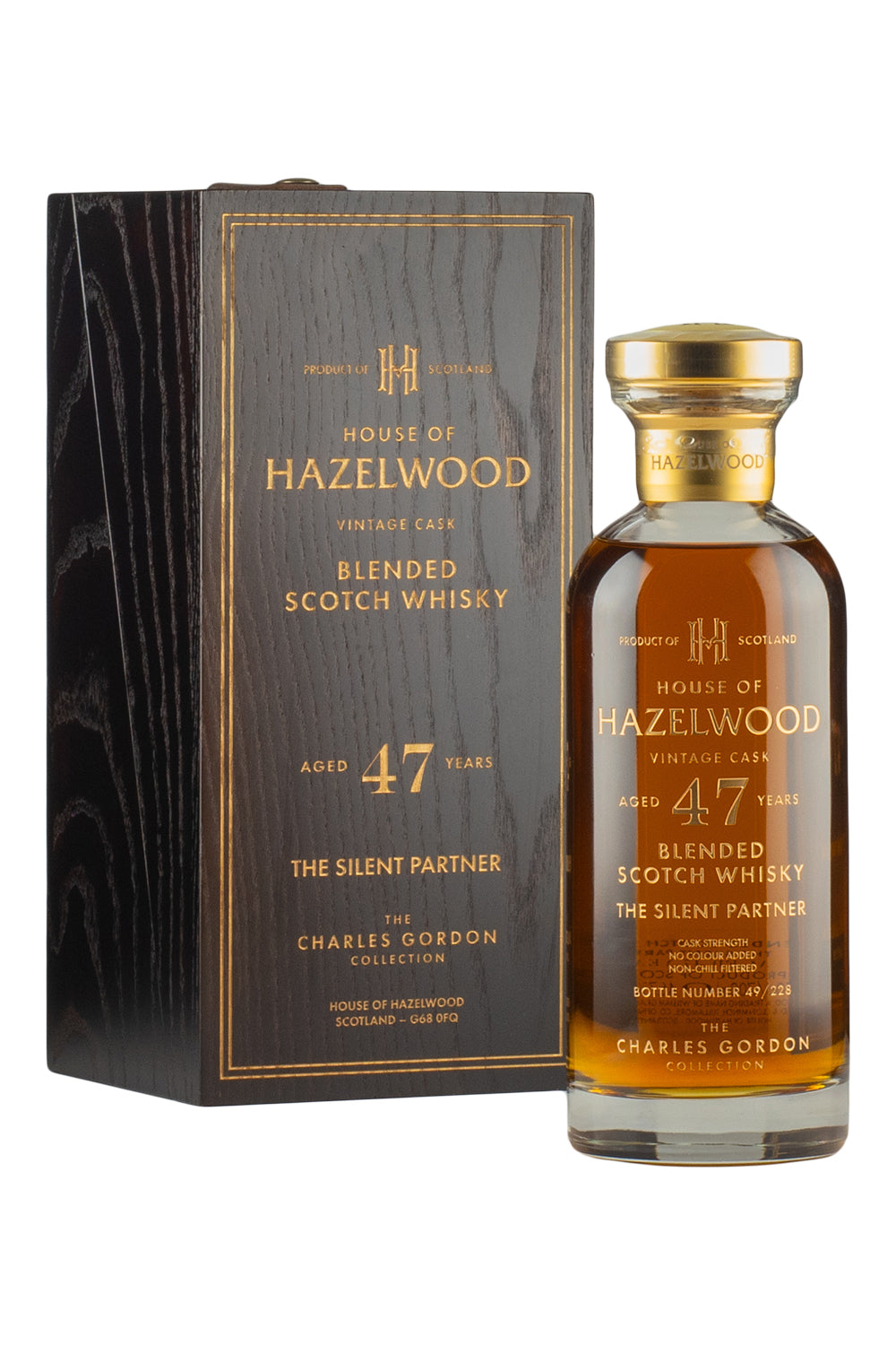 The Silent Partner 47 Year Old Blended Scotch House of Hazelwood Charles Gordon Collection