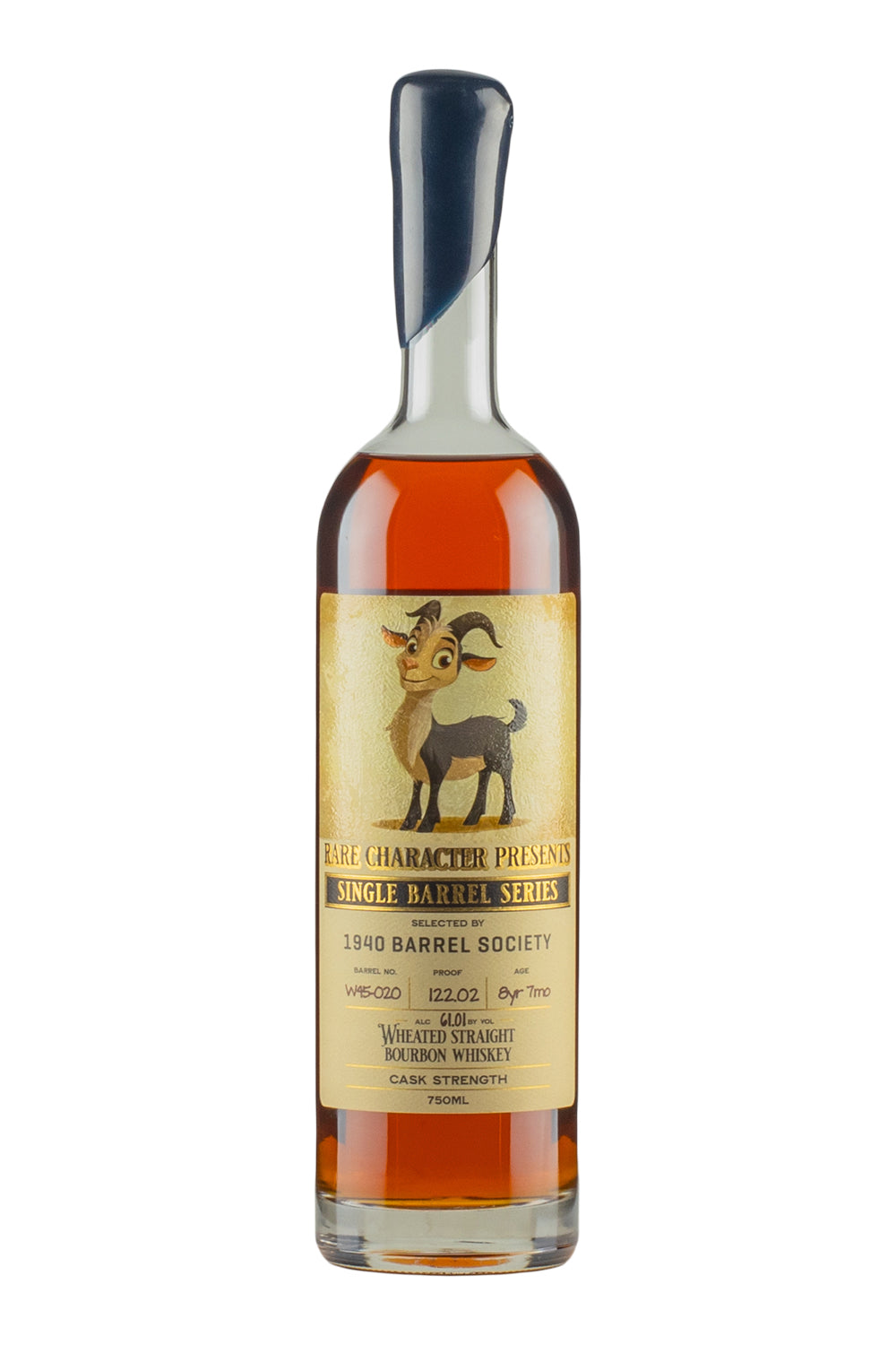 Rare Character Wheated Boubron Barrel Pick For 1940 Barrel Society (Kappy`s)