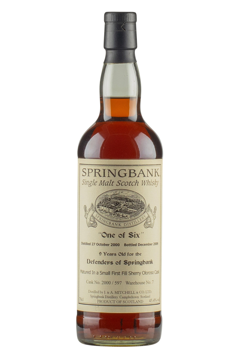 Springbank 9 Year Old `One of Six` Private Cask
