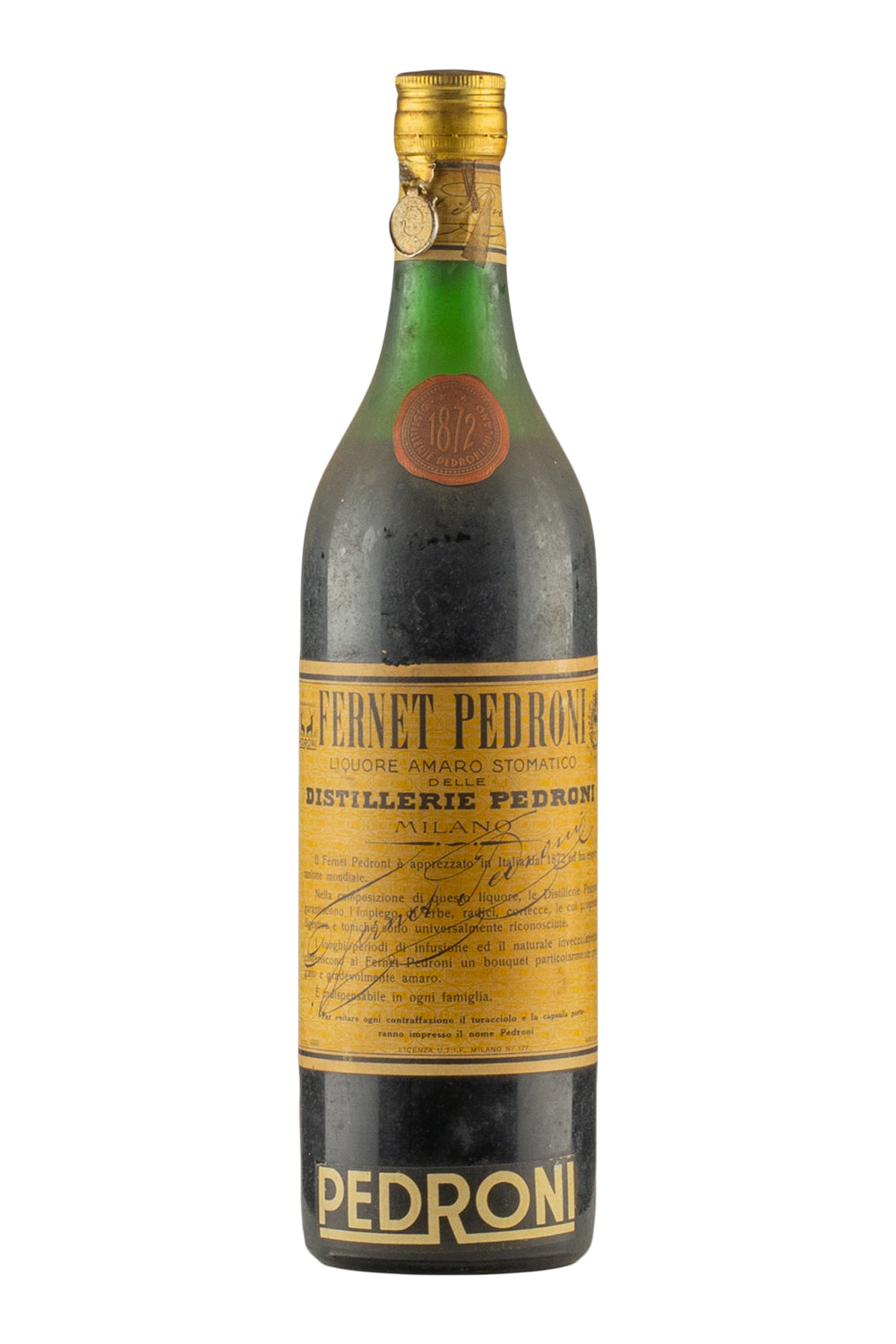 Fernet Pedroni Bottled c. 1950s