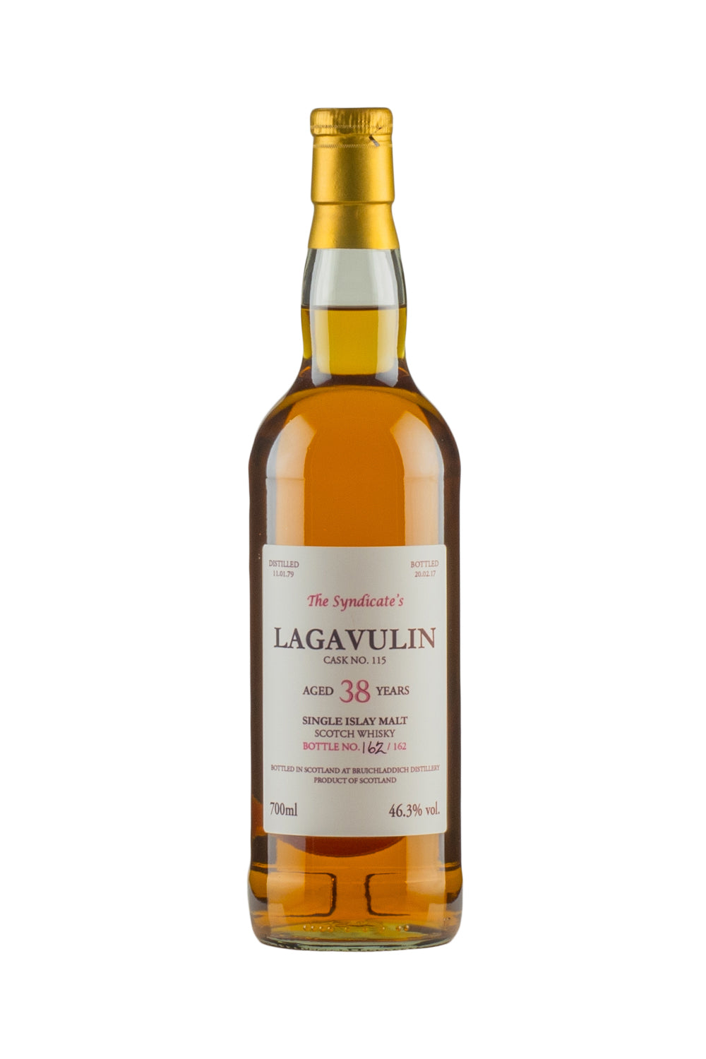 Lagavulin 38 Year Old The Syndicate 1979
