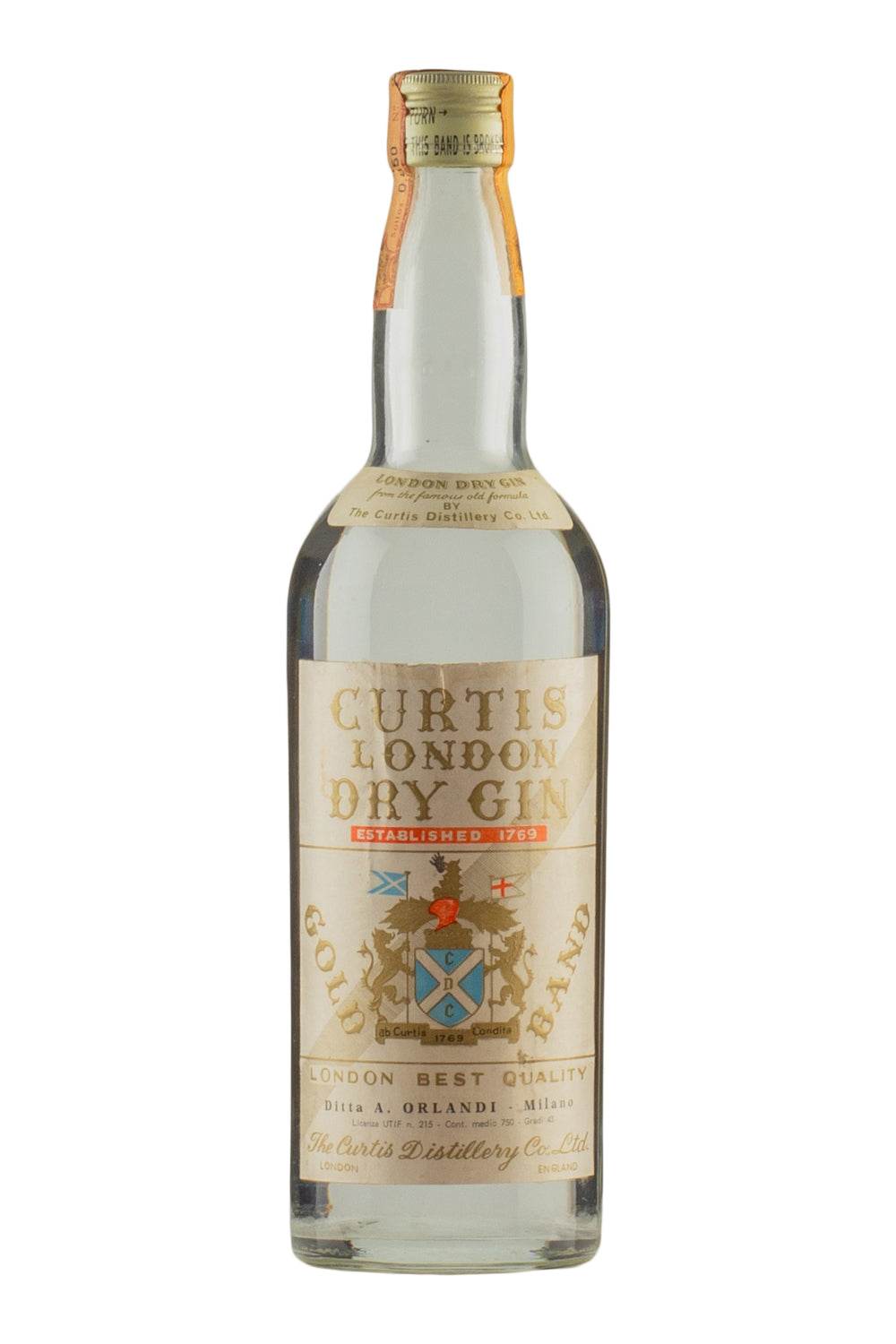 Curtis London Dry Gin c. 1970s