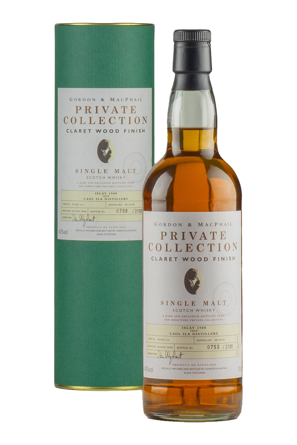 Caol Ila Claret Wood Finish Private Collection Gordon and MacPhail 1988