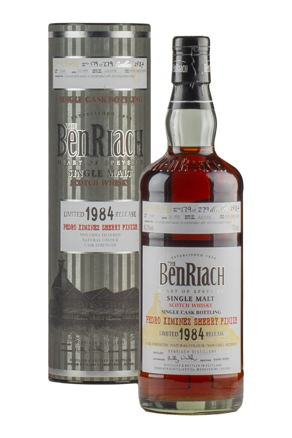 Benriach 24 Year Old Pedro Ximinez Sherry Finish Cask #1048