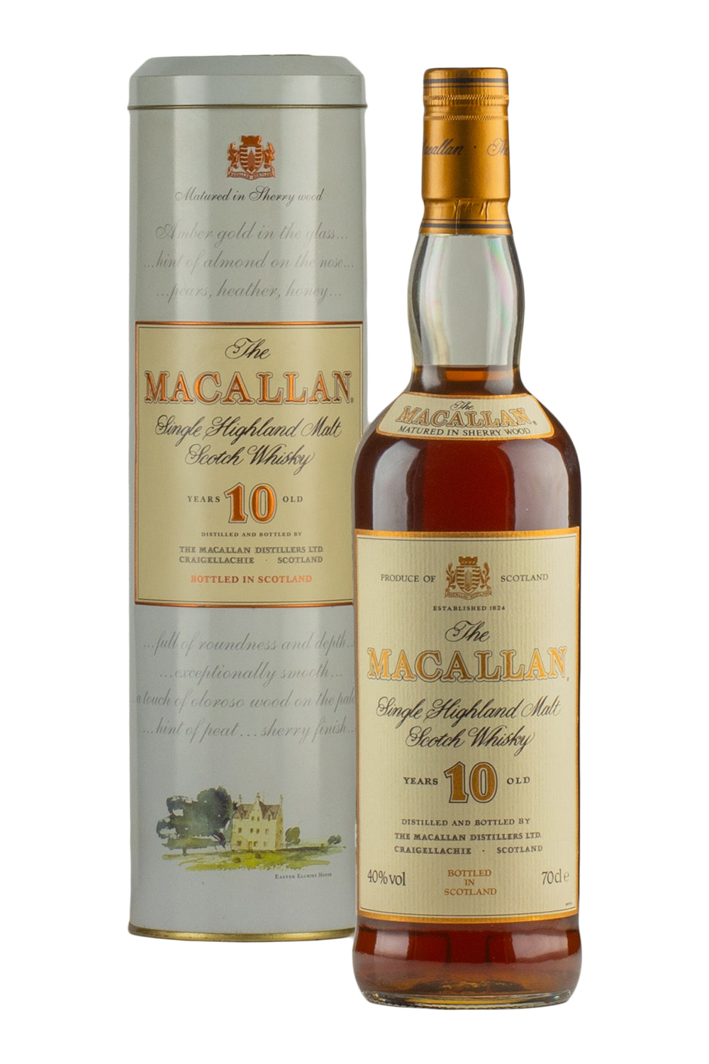 Macallan 10 Year Old c. 1980s (Metal Tin)