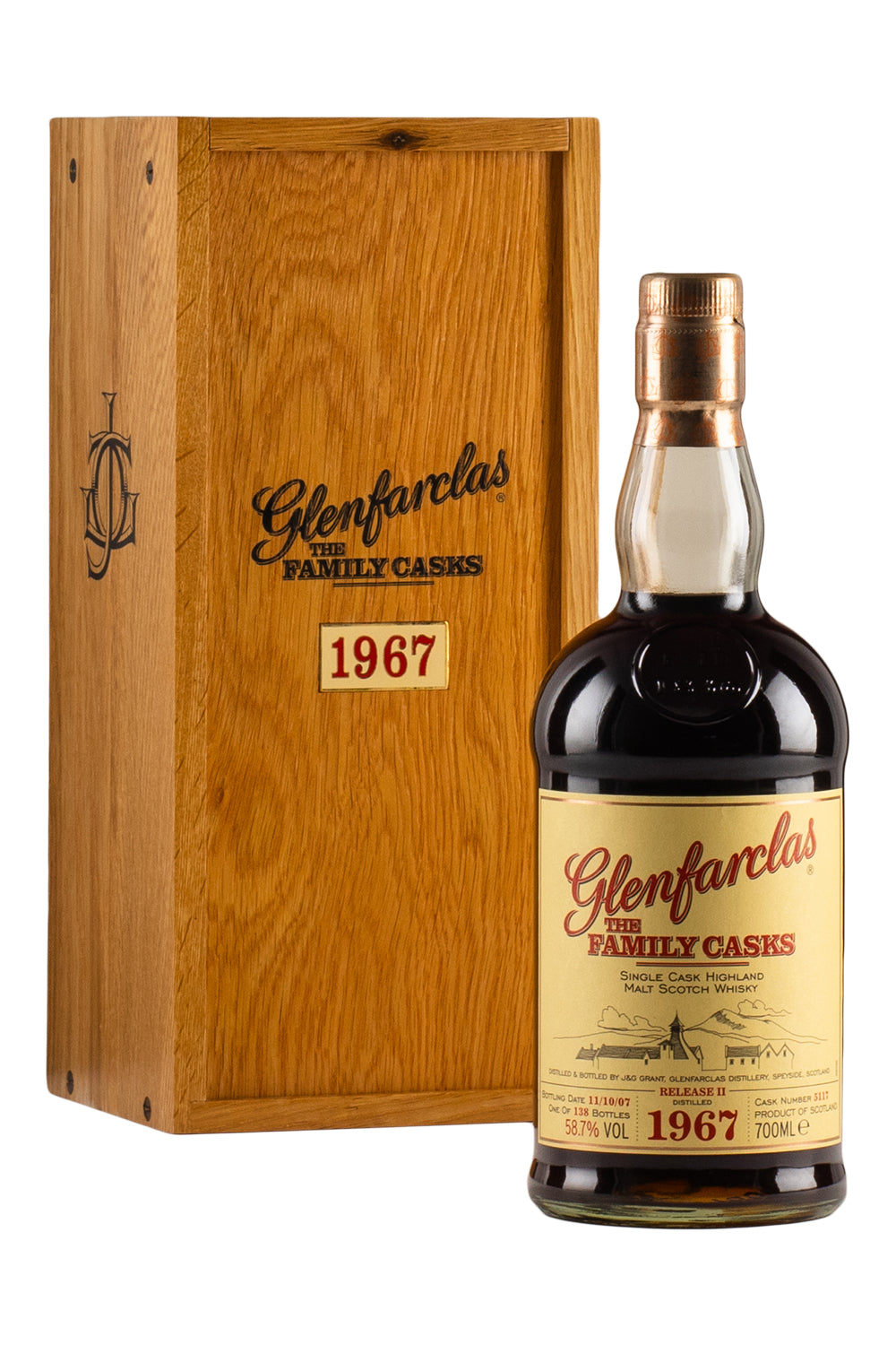 Glenfarclas 40 Year Old Family Cask 5117 1967
