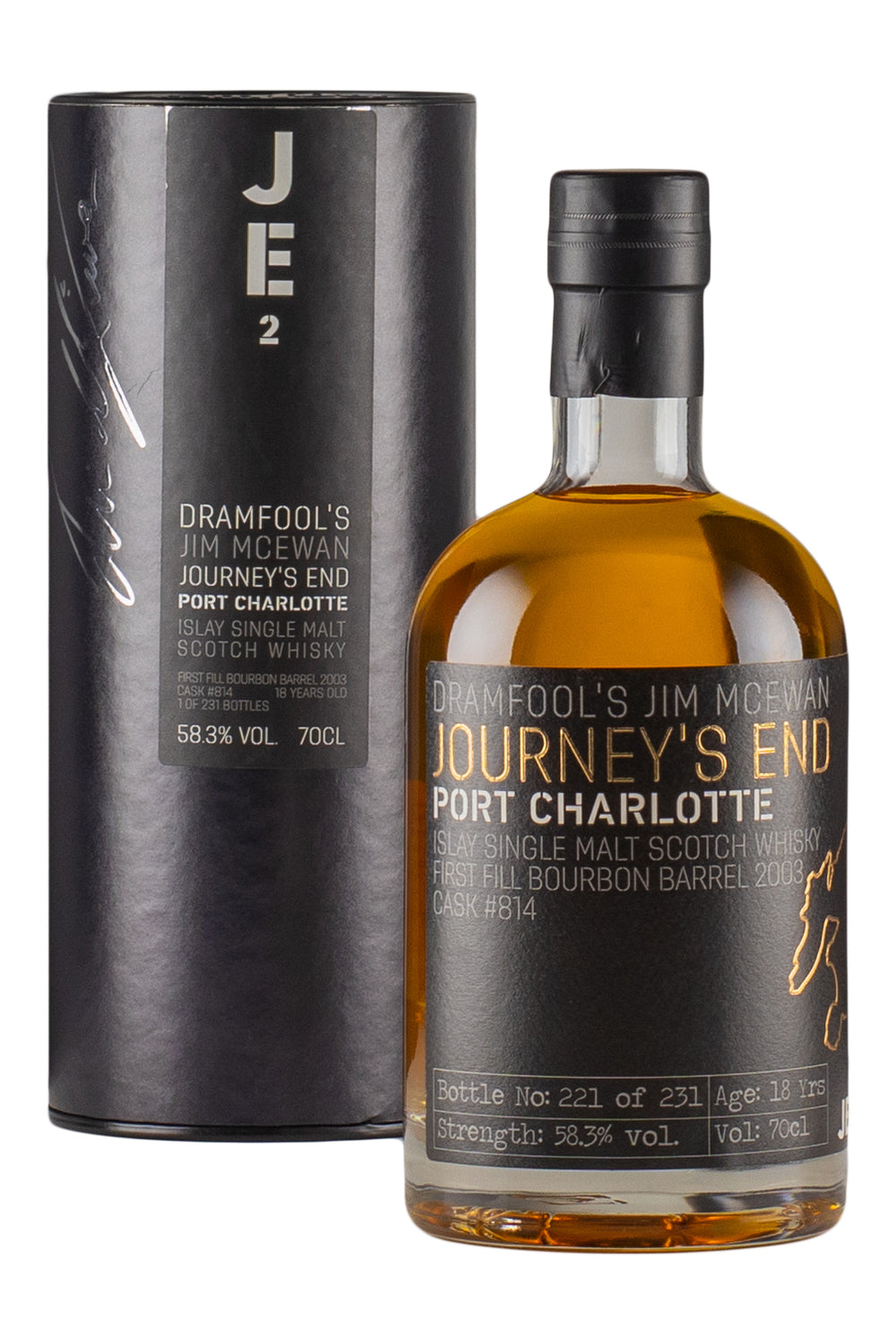 Port Charlotte 18 Year Old Dramfool`s Jim McEwan Journey`s End 2003
