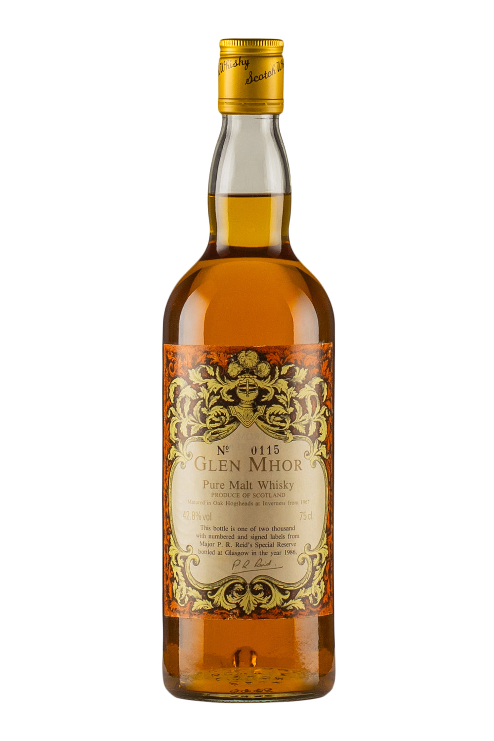 Glen Mhor 19 Year Old Major P. R. Reid`s Special Reserve 1967