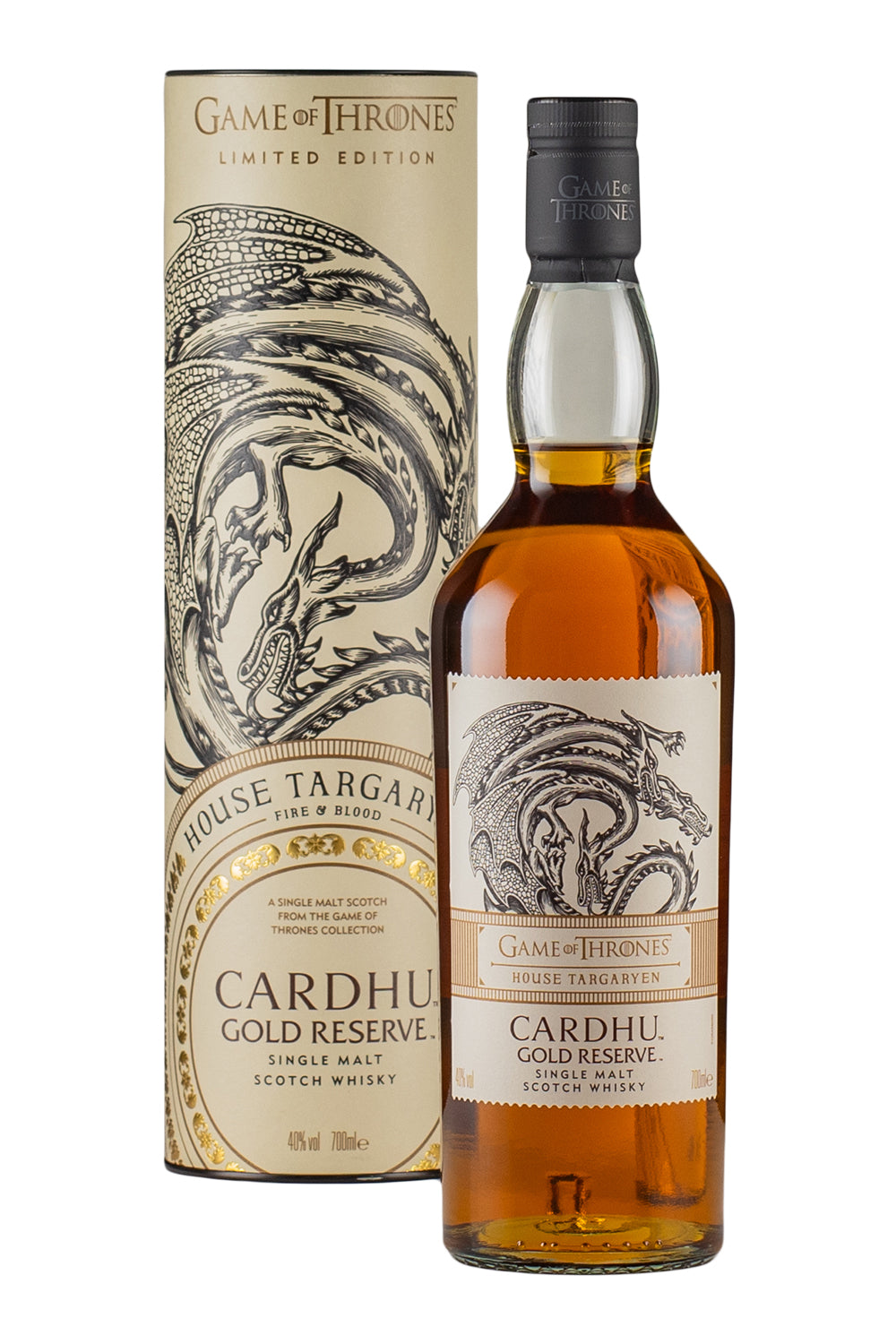 Cardhu Gold Reserve House Targaryen Game of Thrones Edition