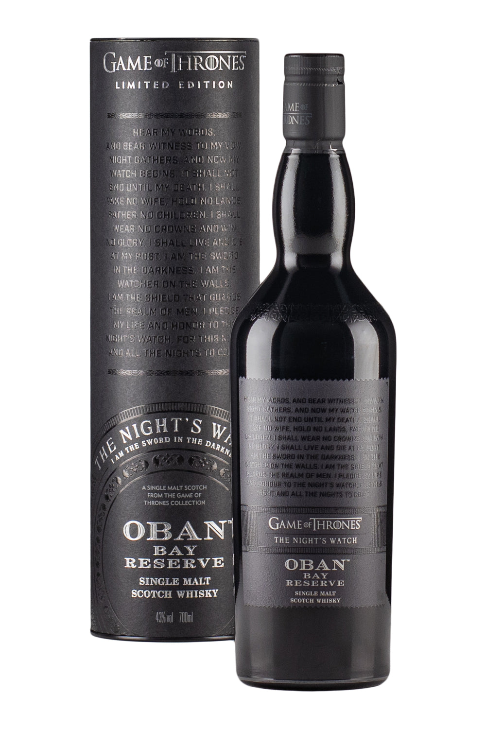 Oban Bay Reserve The Night`s Watch Game of Thrones Edition