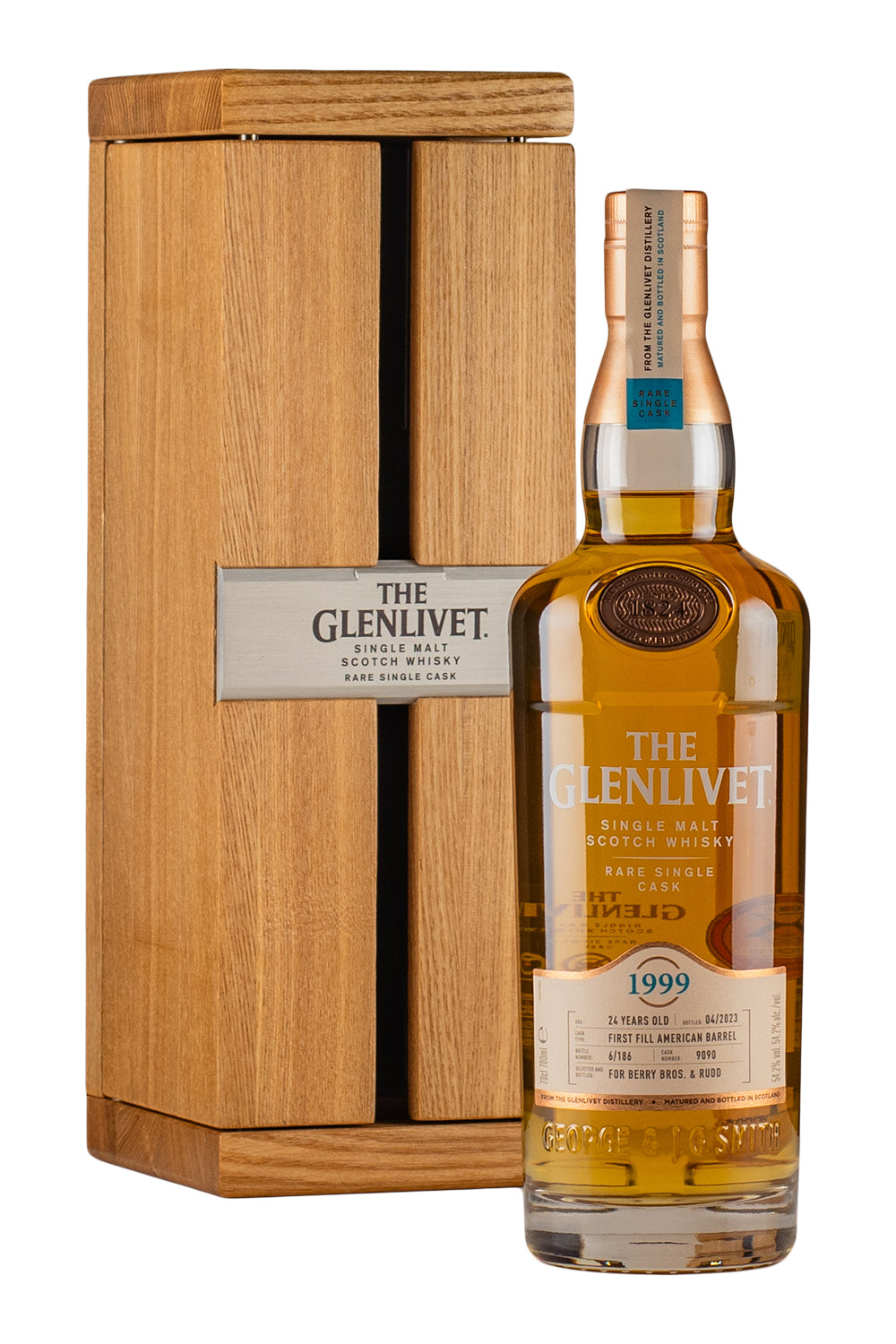Glenlivet 24 Year Old Single Cask 9090 Berry Bros Bottling