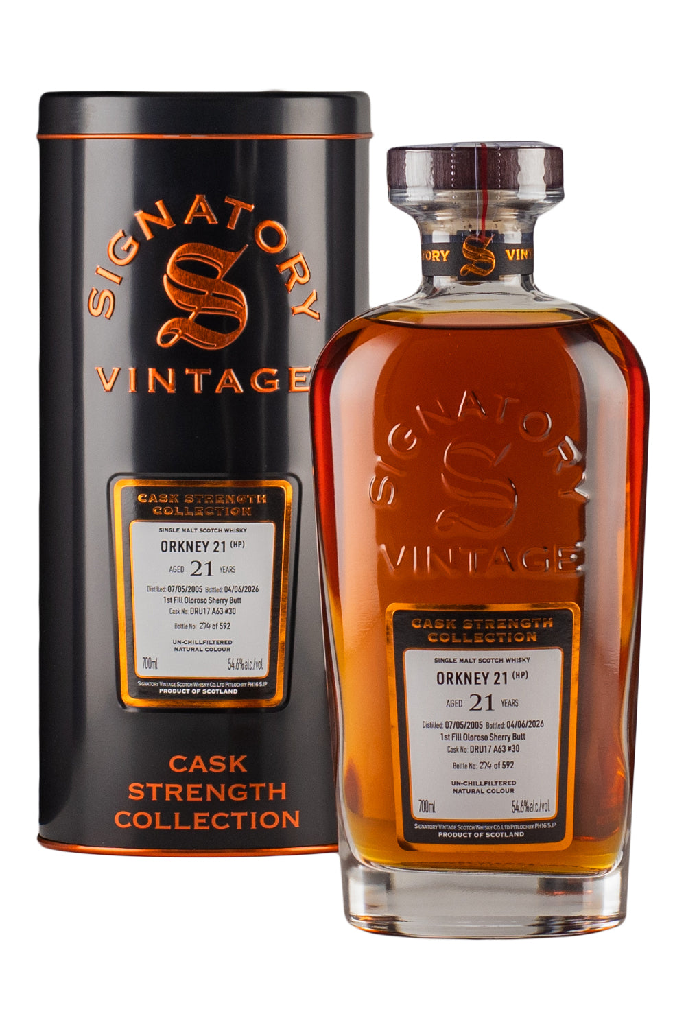 Orkney (Highland Park) 21 Year Old Cask Strength Collection Signatory 2005