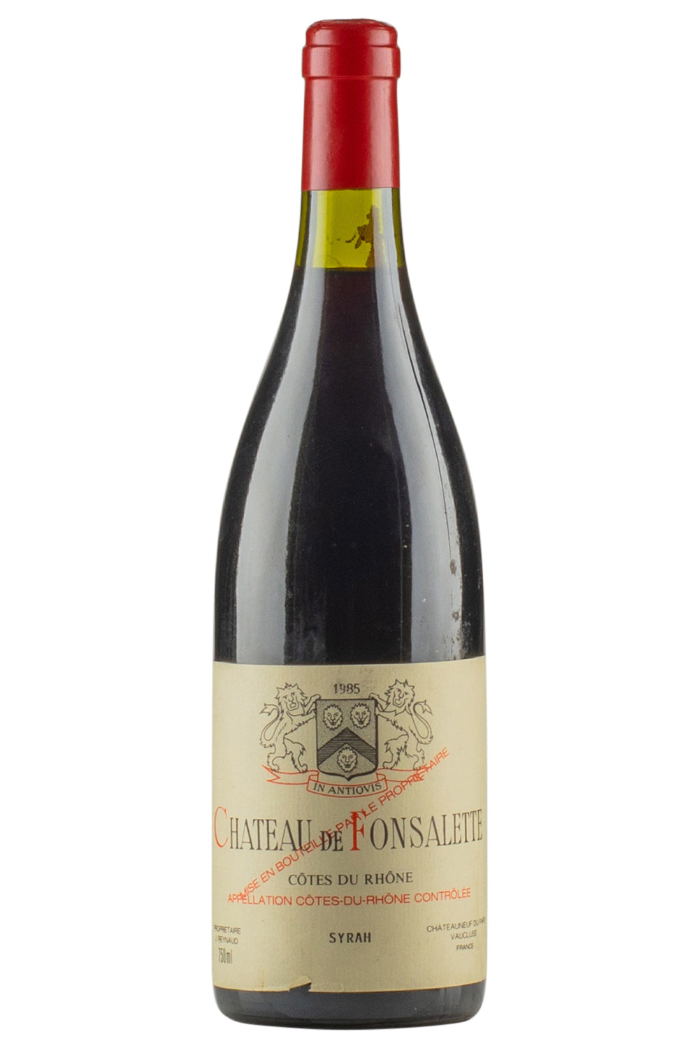 Cotes du Rhone Chateau de Fonsalette Syrah 1985