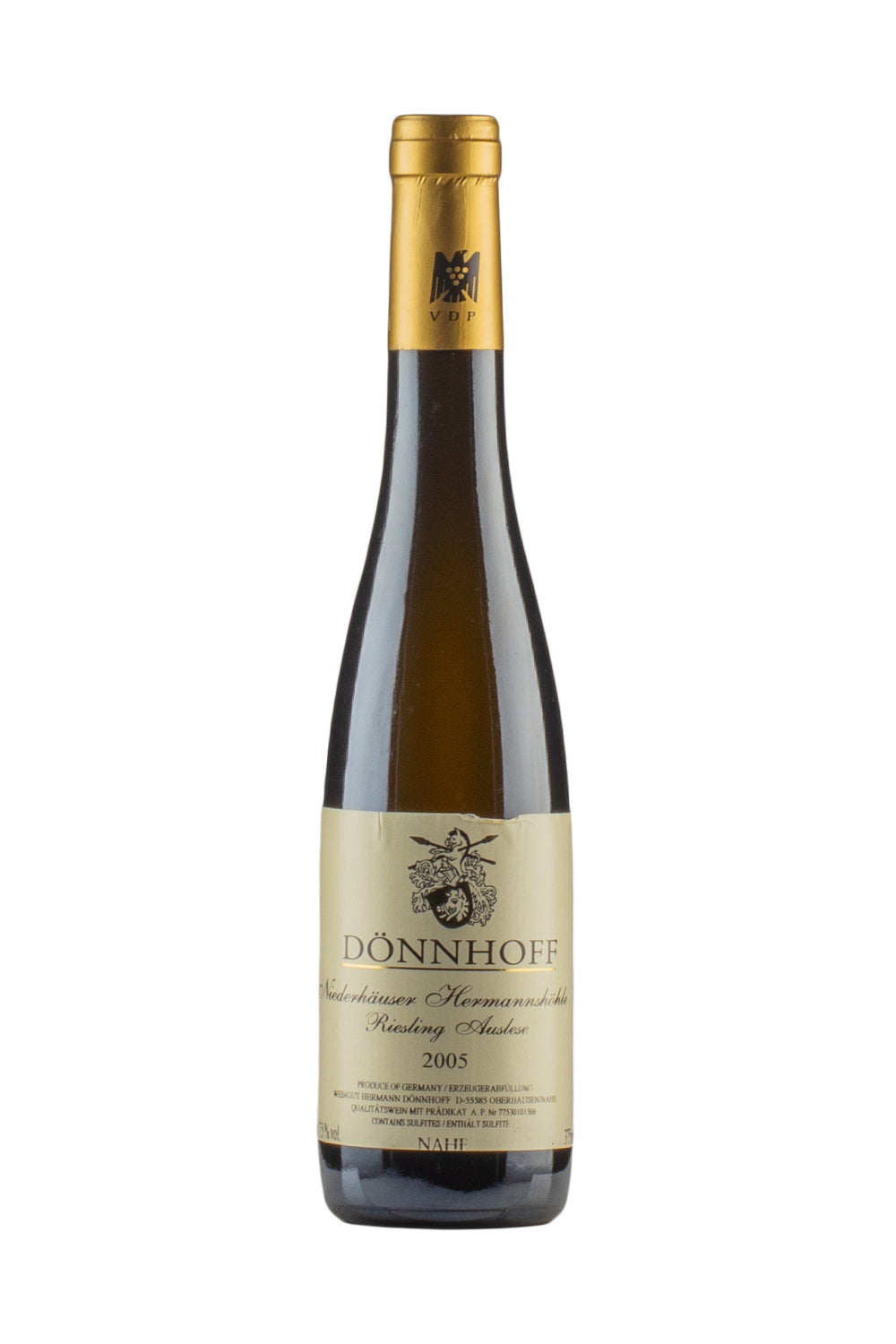 Donnhoff Niederhauser Hermannshohle Riesling Auslese Gold Capsule Half 2005