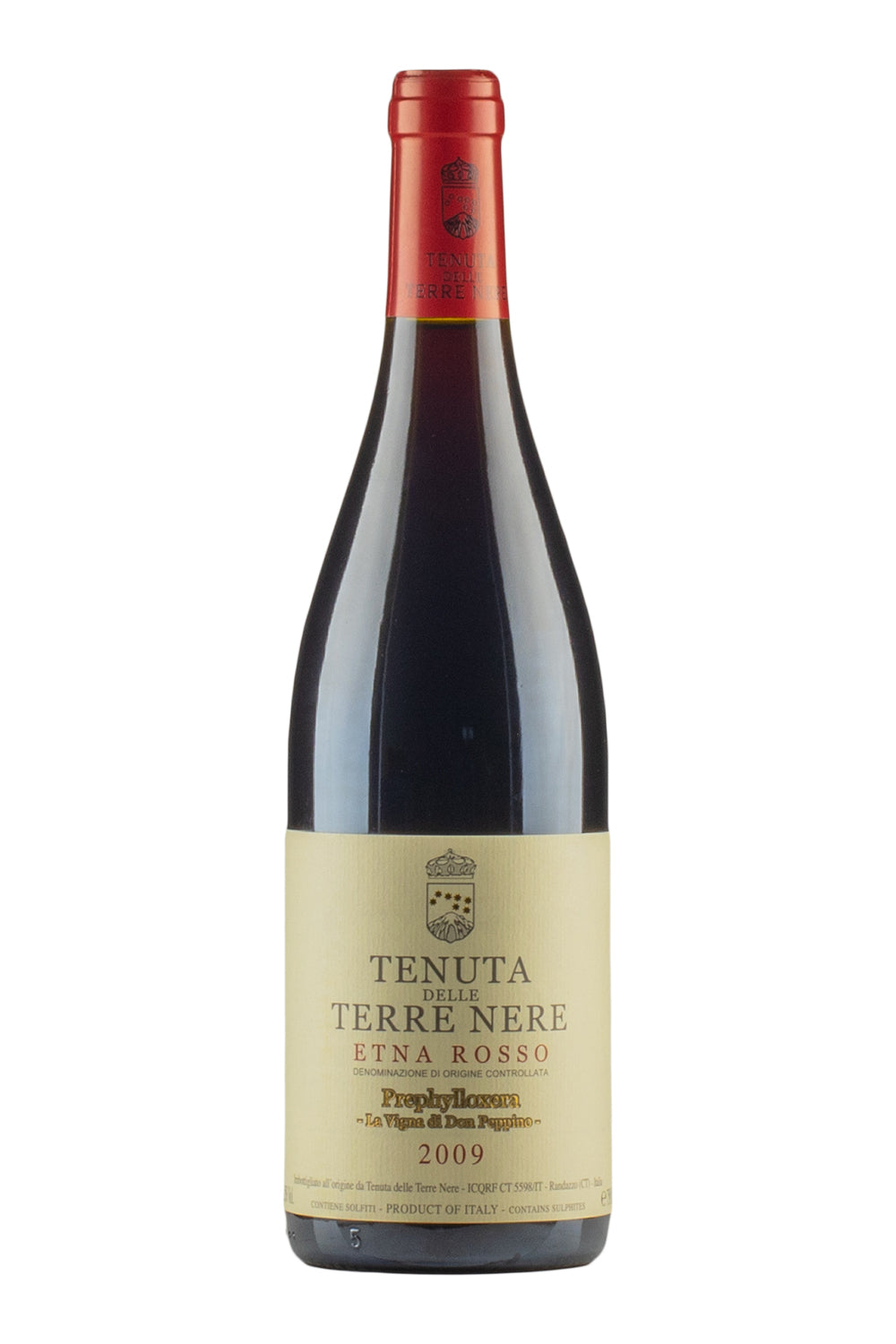 Etna Rosso Prephylloxera Terre Nere 2009