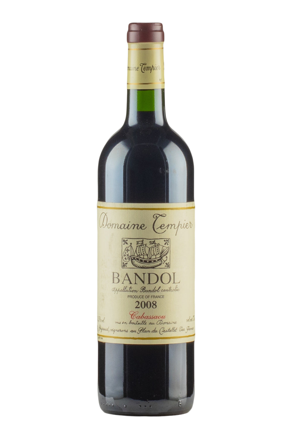 Cabassaou Bandol Domaine Tempier 2008