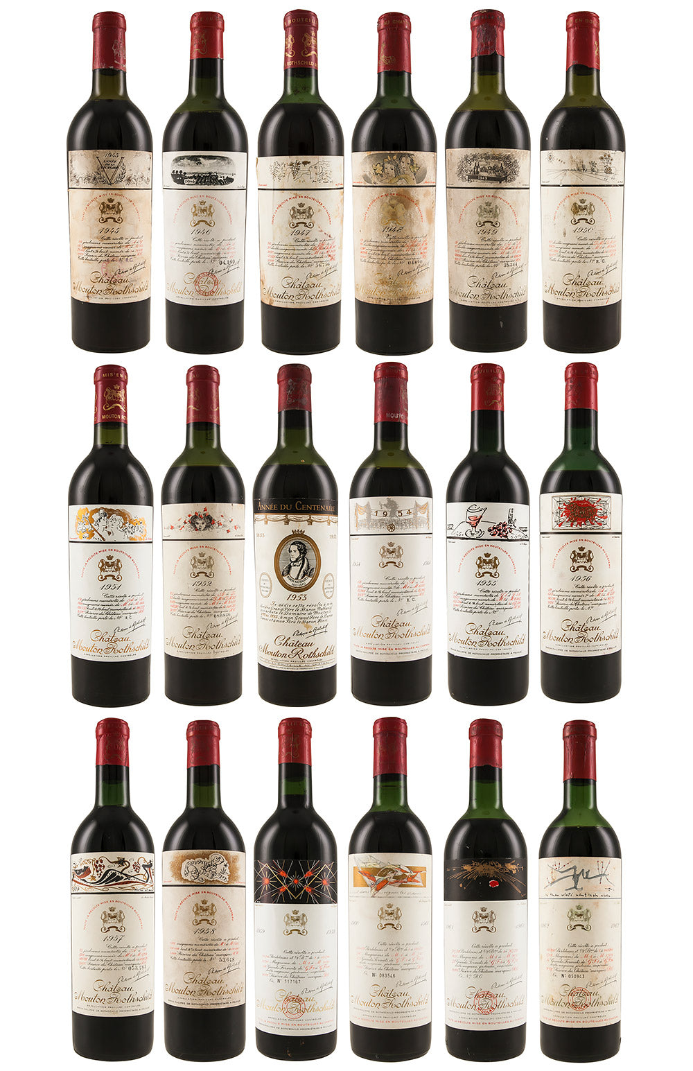Mouton Rothschild Vertical 1980-2021