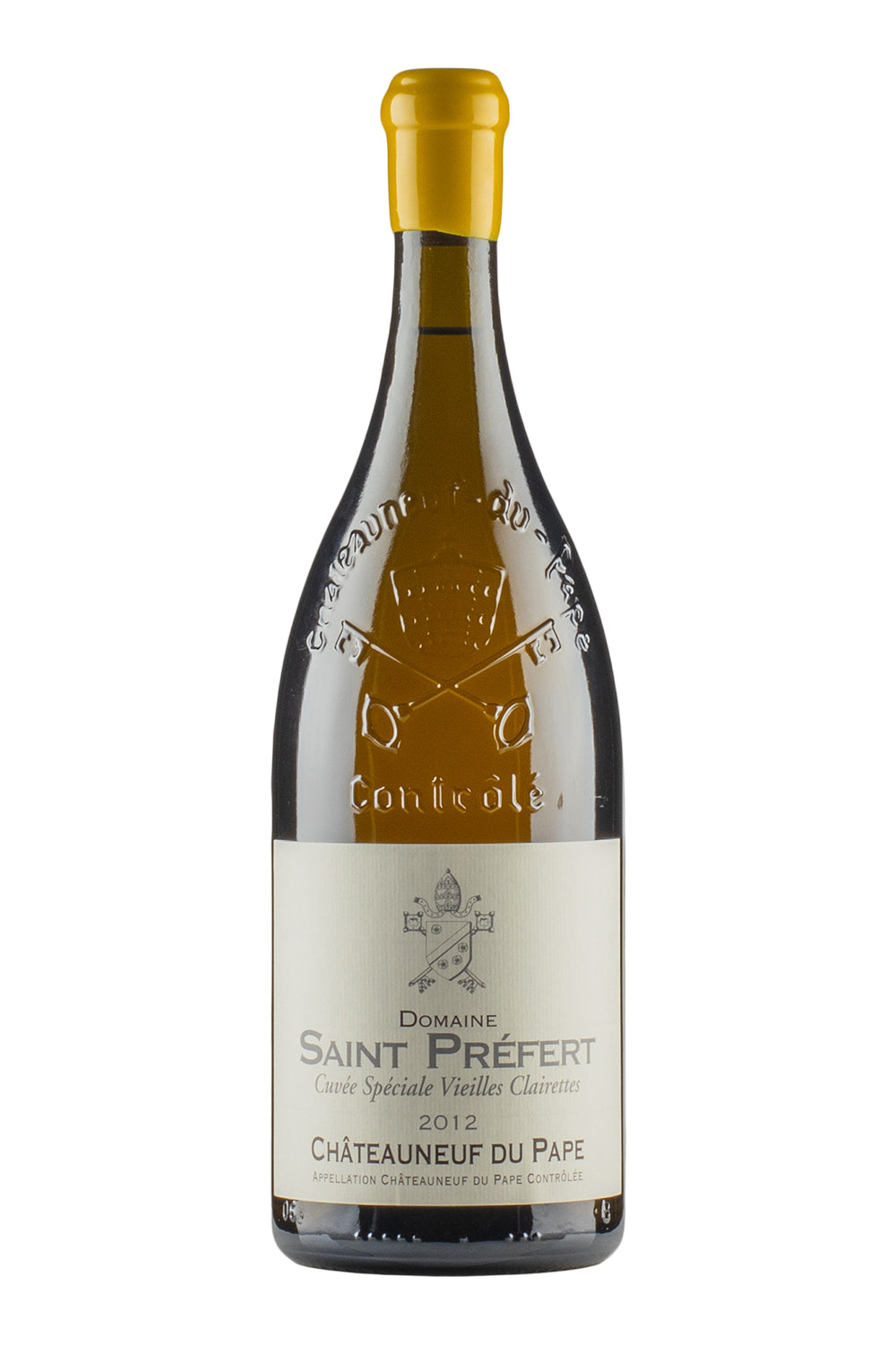 Chateauneuf du Pape Blanc Cuvee Speciale Vieilles Clairettes Saint Prefert Magnum 2012