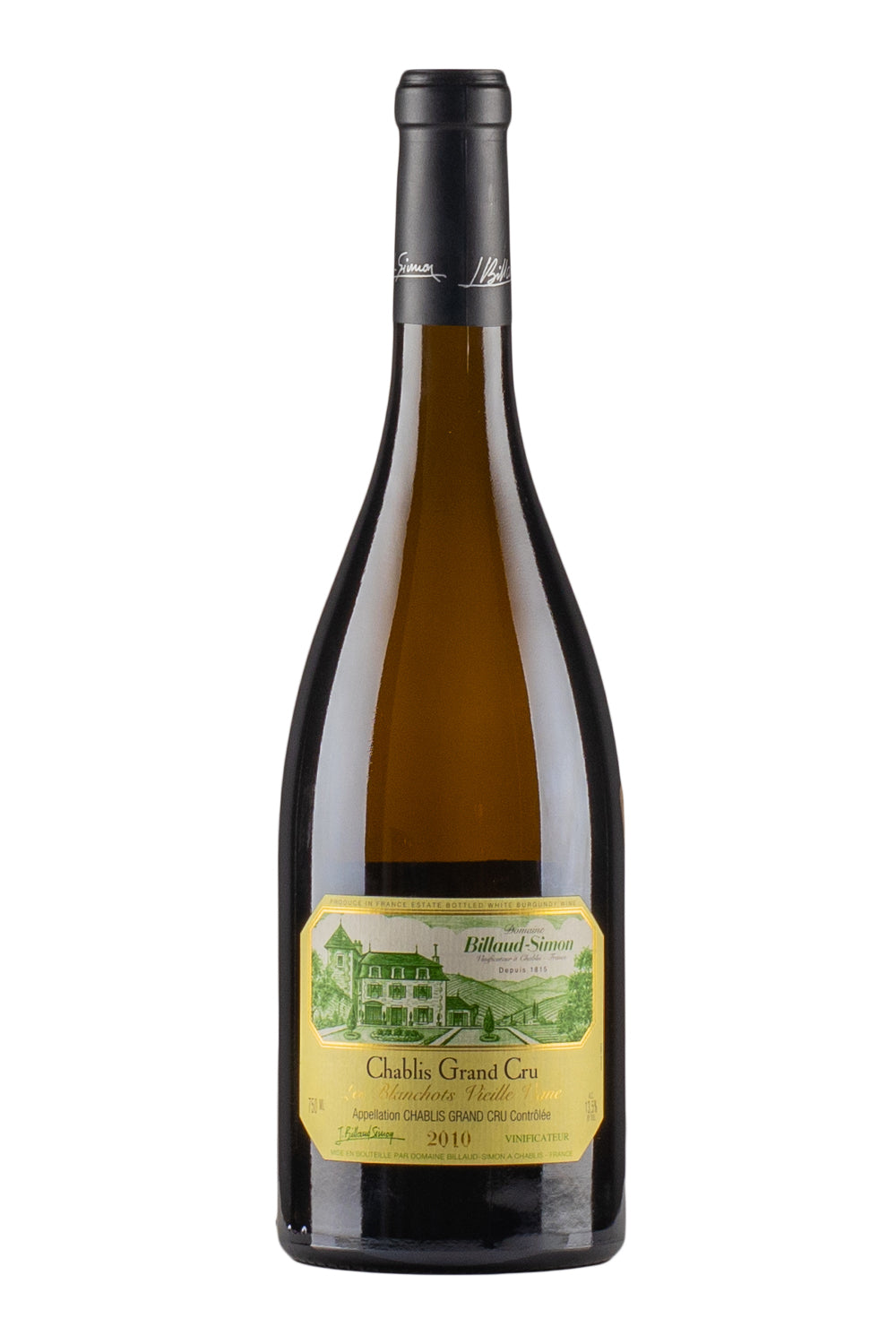 Chablis Les Blanchots Vieille Vigne Billaud Simon 2010