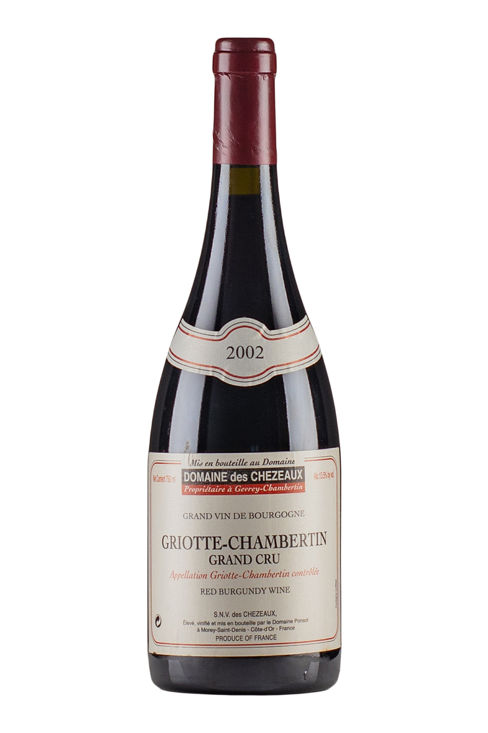 Griotte Chambertin Domaine des Chezeaux 2002