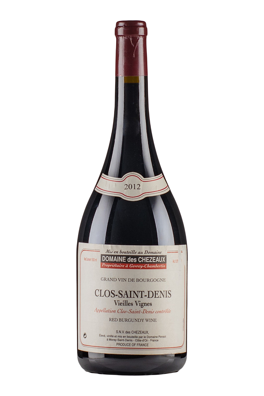Clos St Denis Cuvee Vieilles Vignes Domaine des Chezeaux Magnum 2012