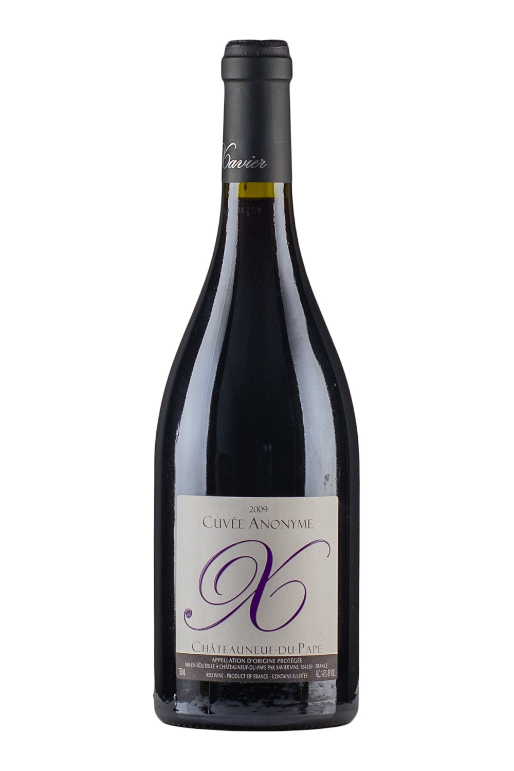 Chateauneuf du Pape Cuvee Anonyme Xavier Vignon 2009