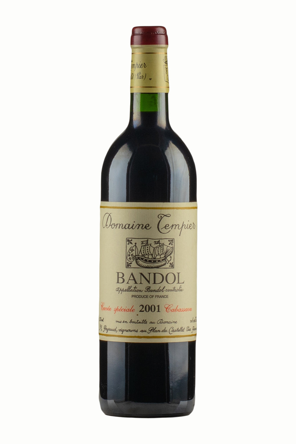 Cabassaou Bandol Domaine Tempier 2001