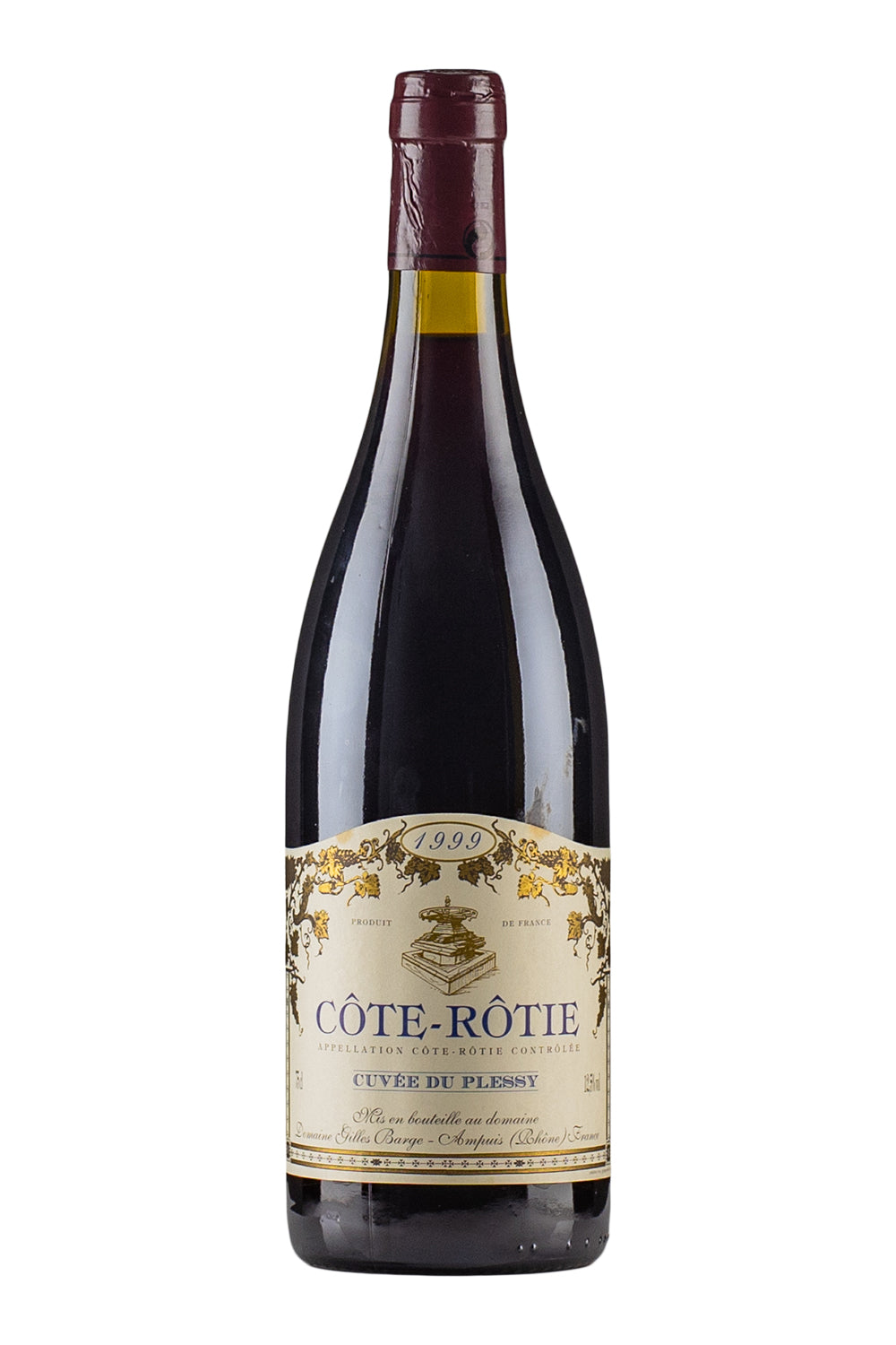 Cote Rotie Cuvee du Plessy Gilles Barge 1999