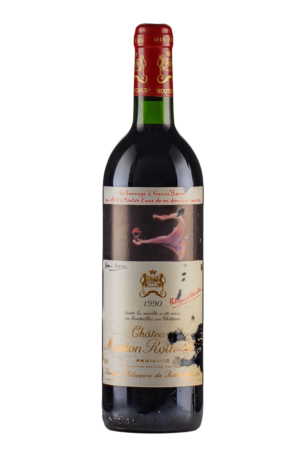 Mouton Rothschild (Damaged Label) 1990