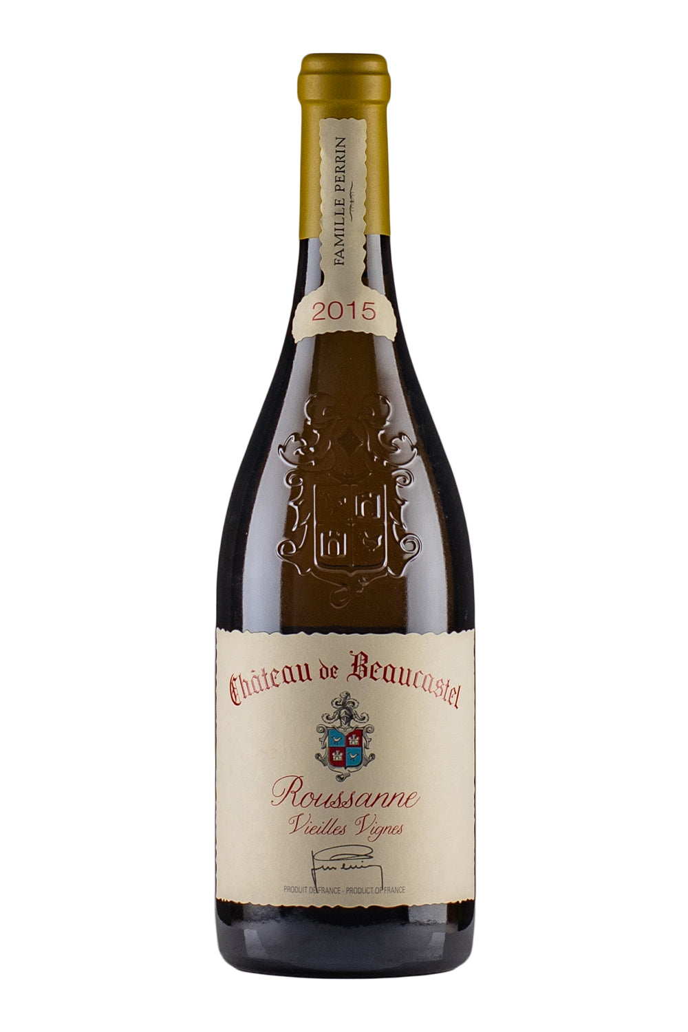 Chateauneuf du Pape Blanc Roussanne Vieilles Vignes Beaucastel 2015