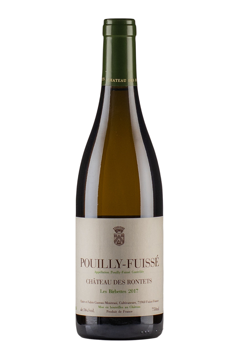 Pouilly Fuisse Les Birbettes Chateau des Rontets 2017