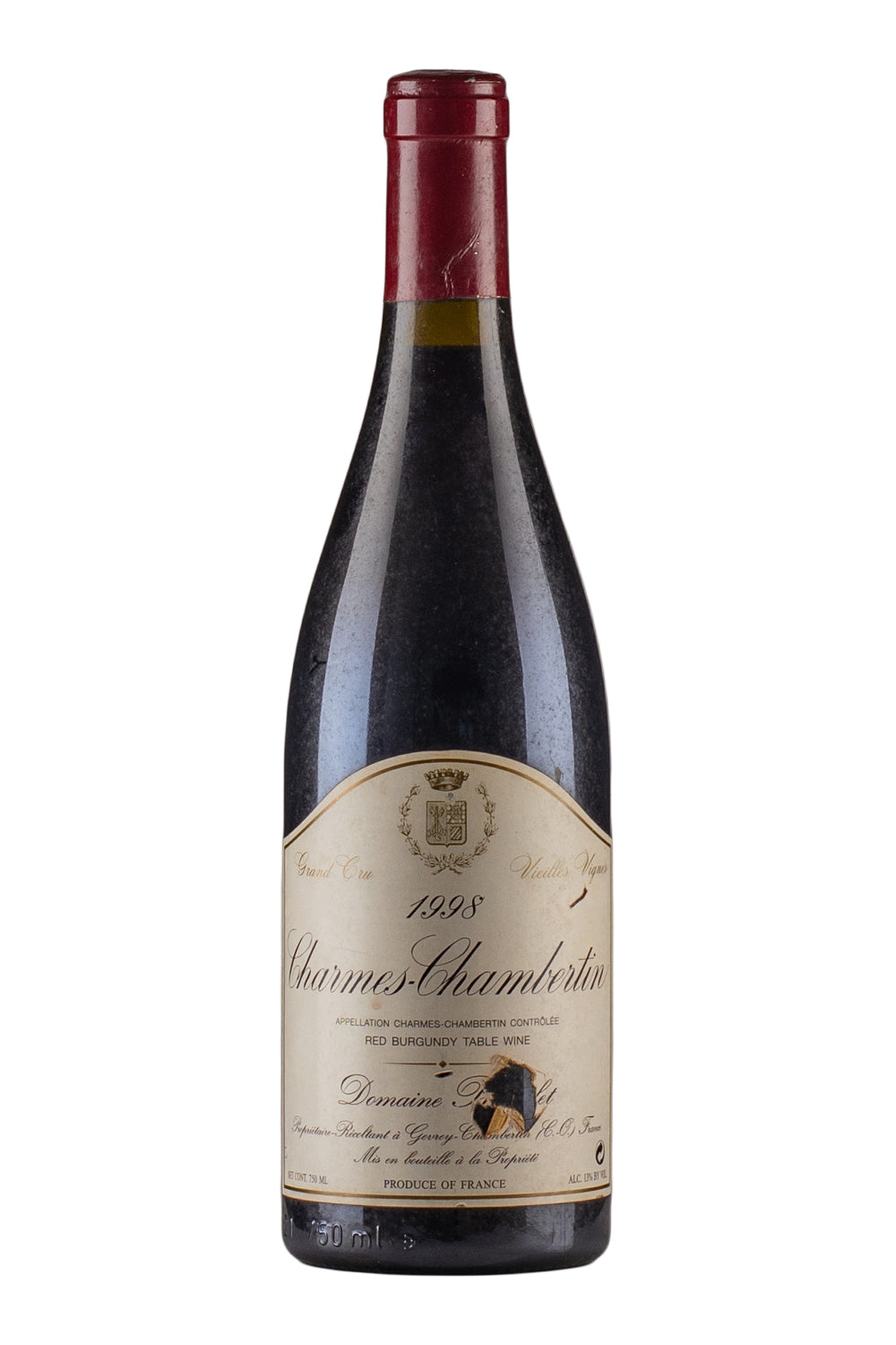 Charmes Chambertin Vieilles Vignes Bachelet (Damaged Label) 1998