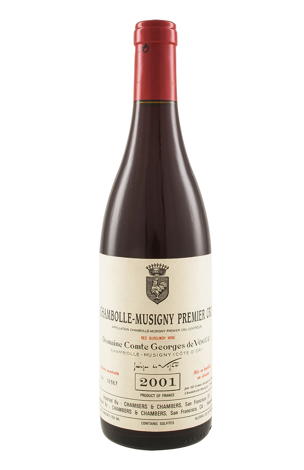 Chambolle Musigny 1er Cru de Vogue 2001